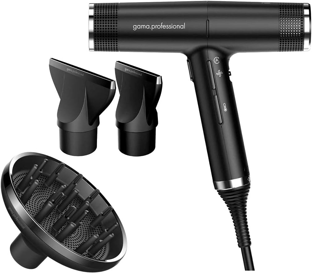 IQ Gama Professional IQ Perfetto Hair Dryer, Black