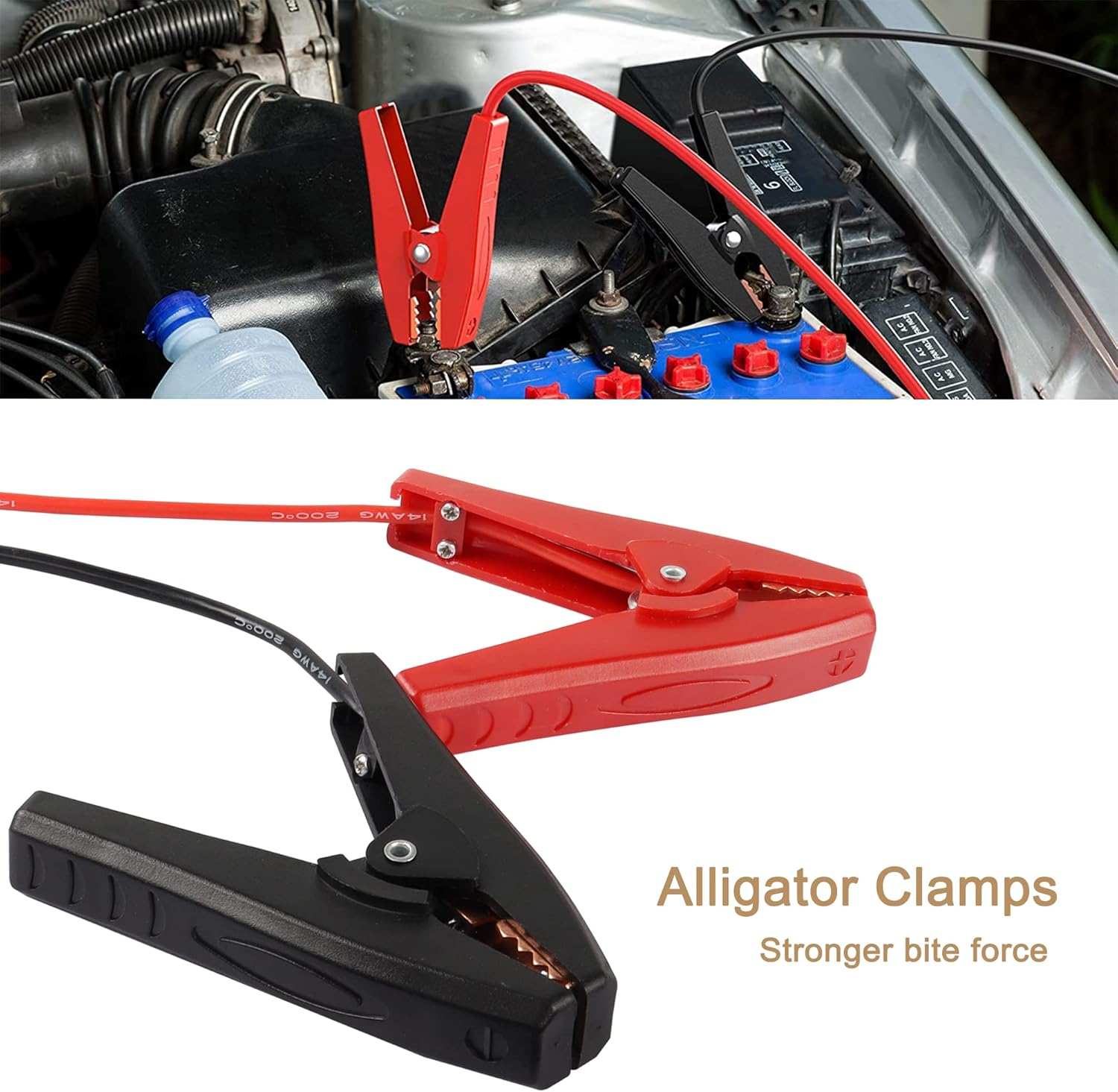 MEIRIYFA XT60 Female to Alligator Clips Cable, XT60 Connector Cable with Battery Clips Battery Clamp for Power Station - 53Cm image number 4