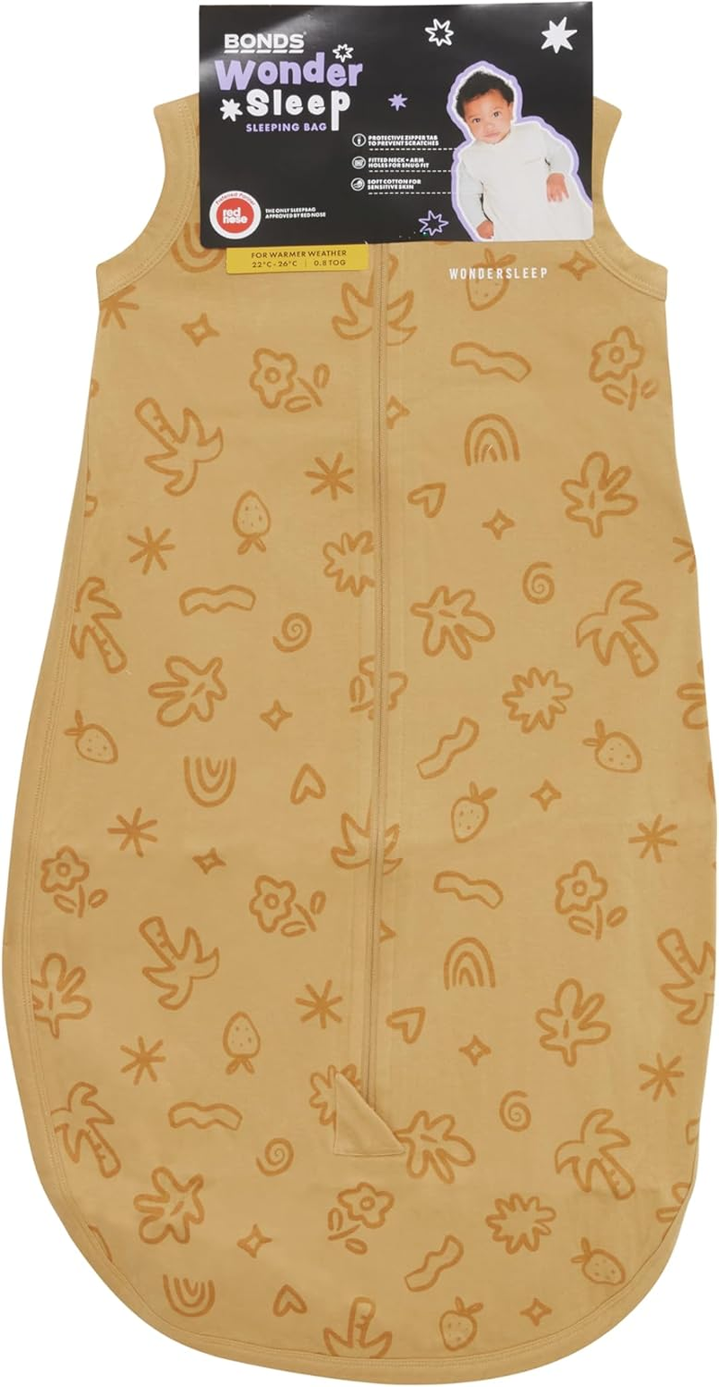 Bonds Baby Warmer Nights Wondersleep Sleep Bag, Print Y2F (1 Pack), 000 (0-3 Months) image number 3