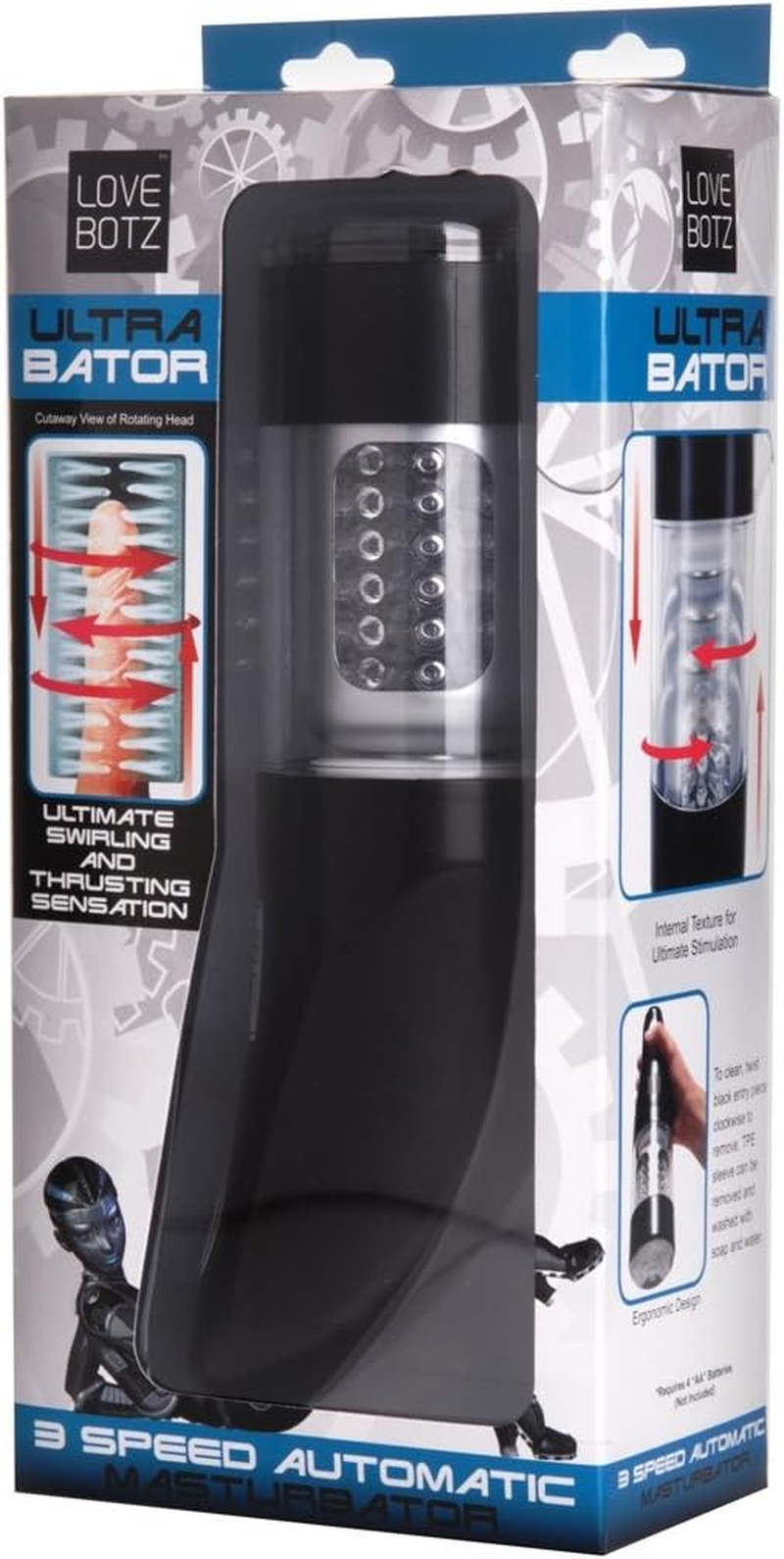 Lovebots Ultra Bator Thrusting and Swirling Automatic Stroker image number 3