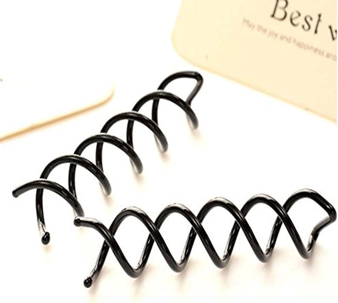 MUNZE Pack of 20 Spiral Hair Clips, Spiral Hair Pins, Hair Accessories, Rotating DIY Hair Pins, Hair Clips for Hair Styling, Suitable for Various Hairstyles (Black), Hair Fork. image number 3
