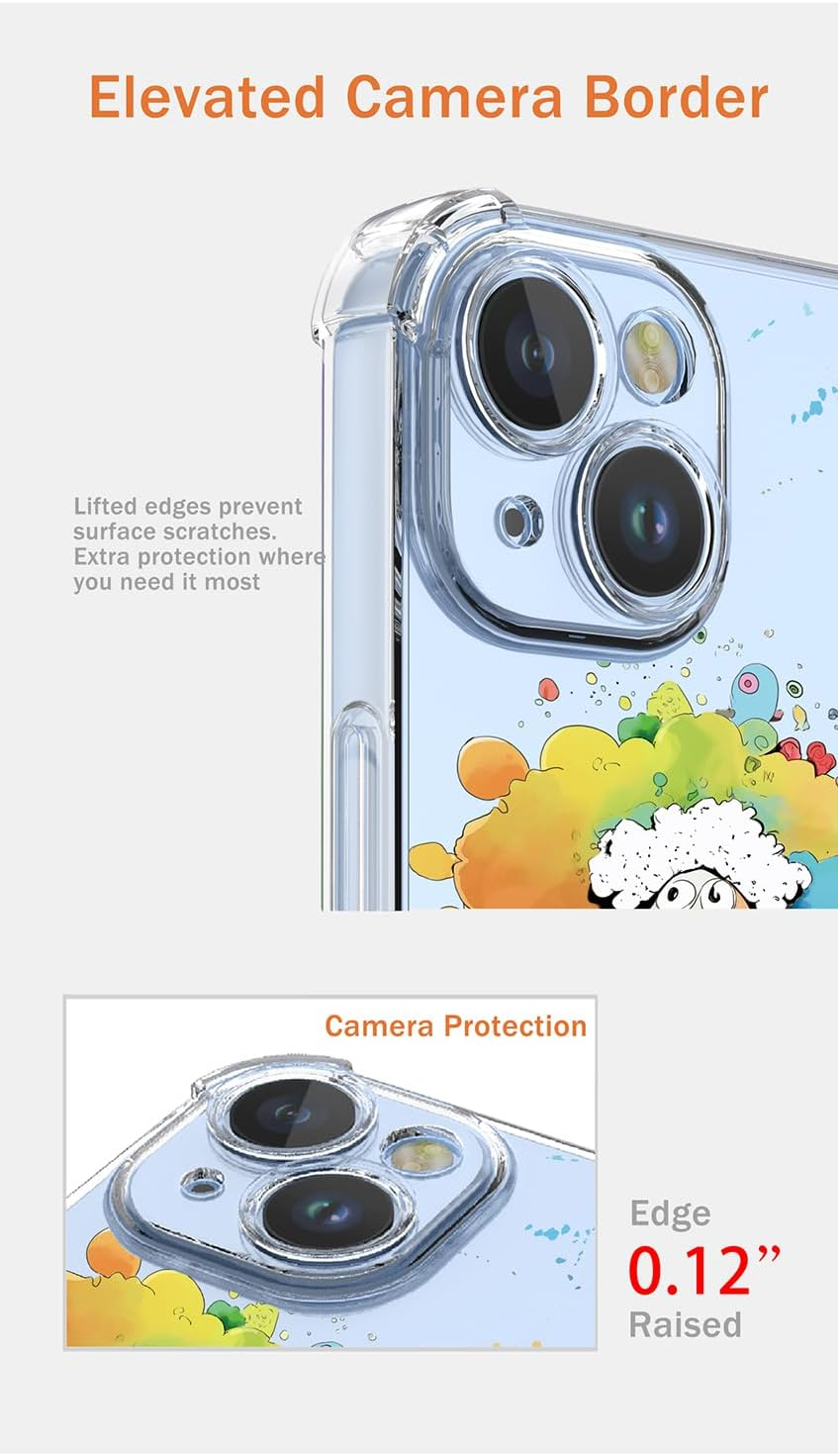 XINYEXIN Transparent Case for Samsung Galaxy A36 5G, Colourful Cool Art Graffiti Series Cute Pattern, Ultra Thin Shockproof TPU Clear Mobile Phone Protective Case - Sheep