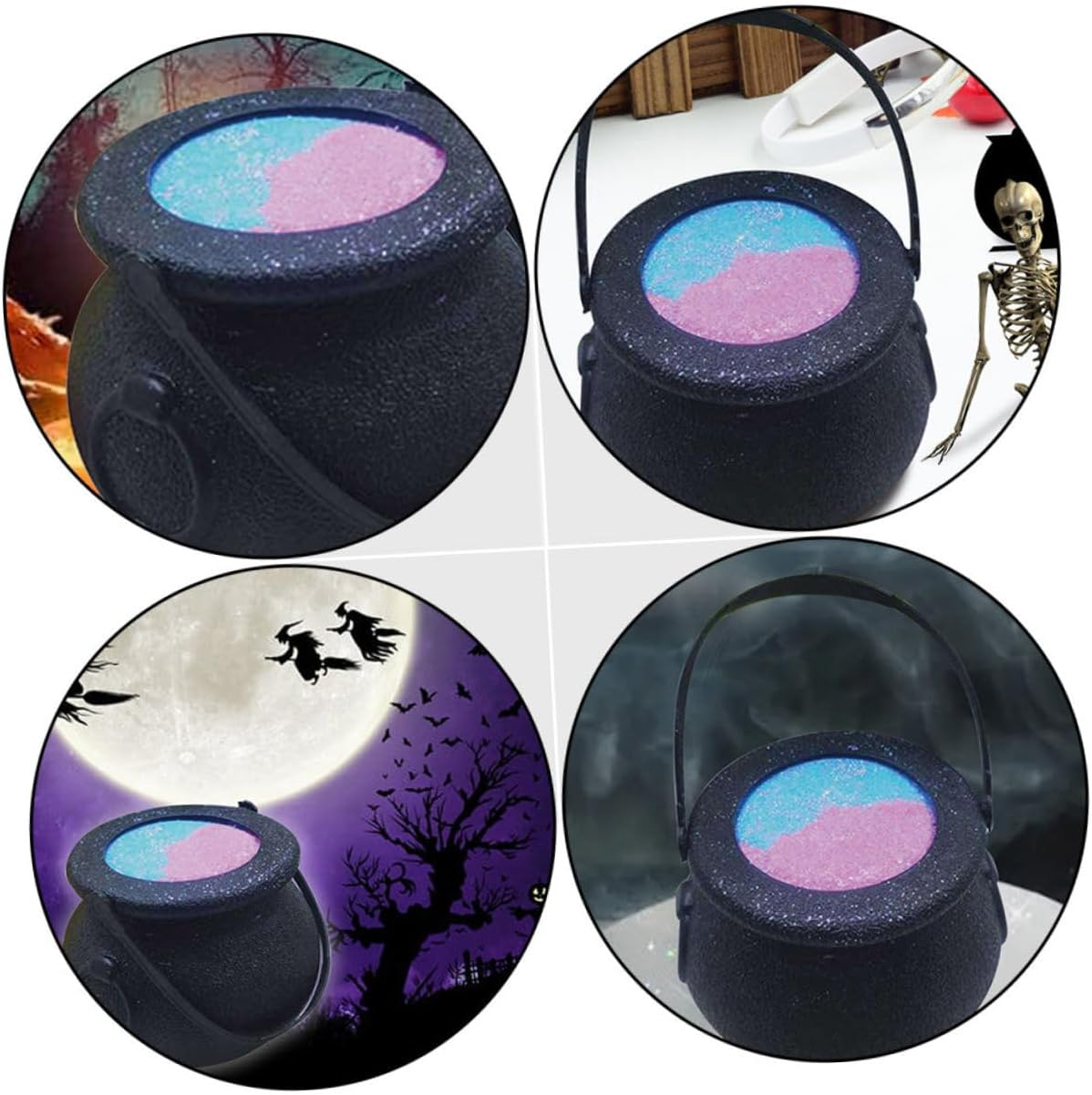 ABOOFAN Can Halloween Witch Bubble Tank Bath Bubble Pot Pe Material Assorted Colors for Halloween Party Wedding Present