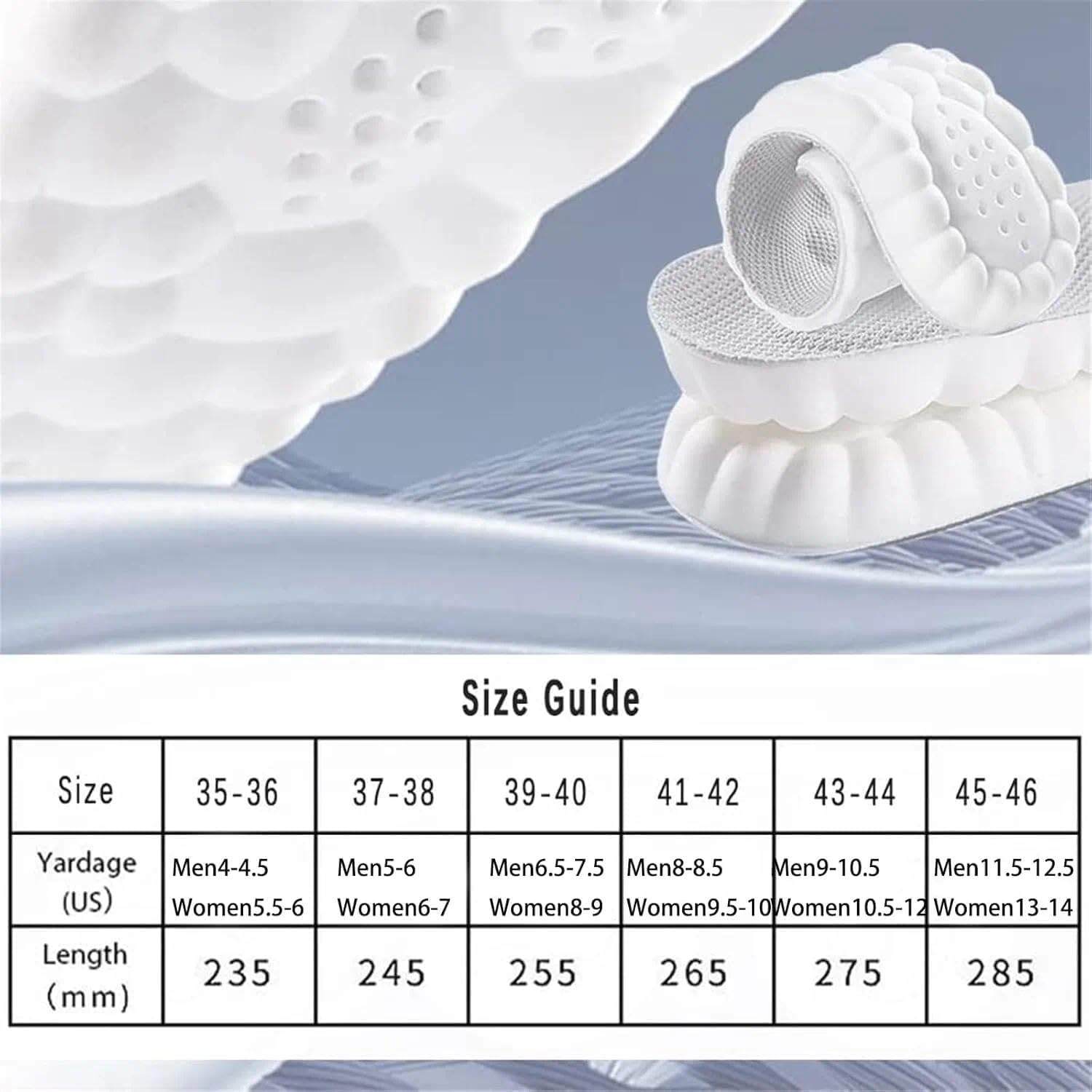 Ultra Comfort Steppers Insole for Men & Women (Grey, 1 Pair), Elastic Rubber Honeycomb Shoe Insert, Cloud Cushion Arch Support, Shock Absorbing Orthotic Insoles, Suitable for All Kinds of Sports，（Men 11.5&ndash;12.5 / Women 13&ndash;14）&mdash;&mdash;&ndash; Unron