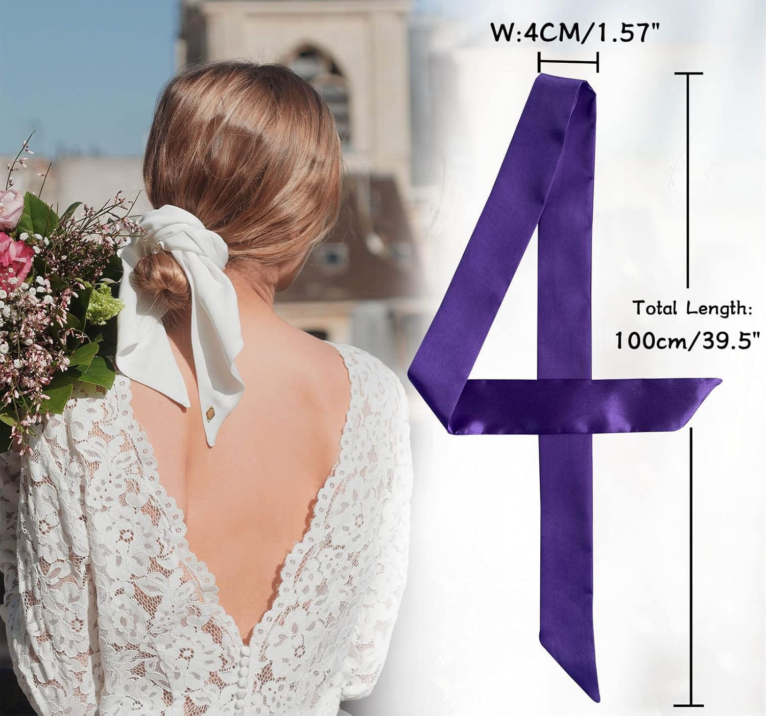 2/6/10Pack Scarf Bags for Women Handbag Scarfs Band Hair Neck Scarves Fashion Gifts image number 2