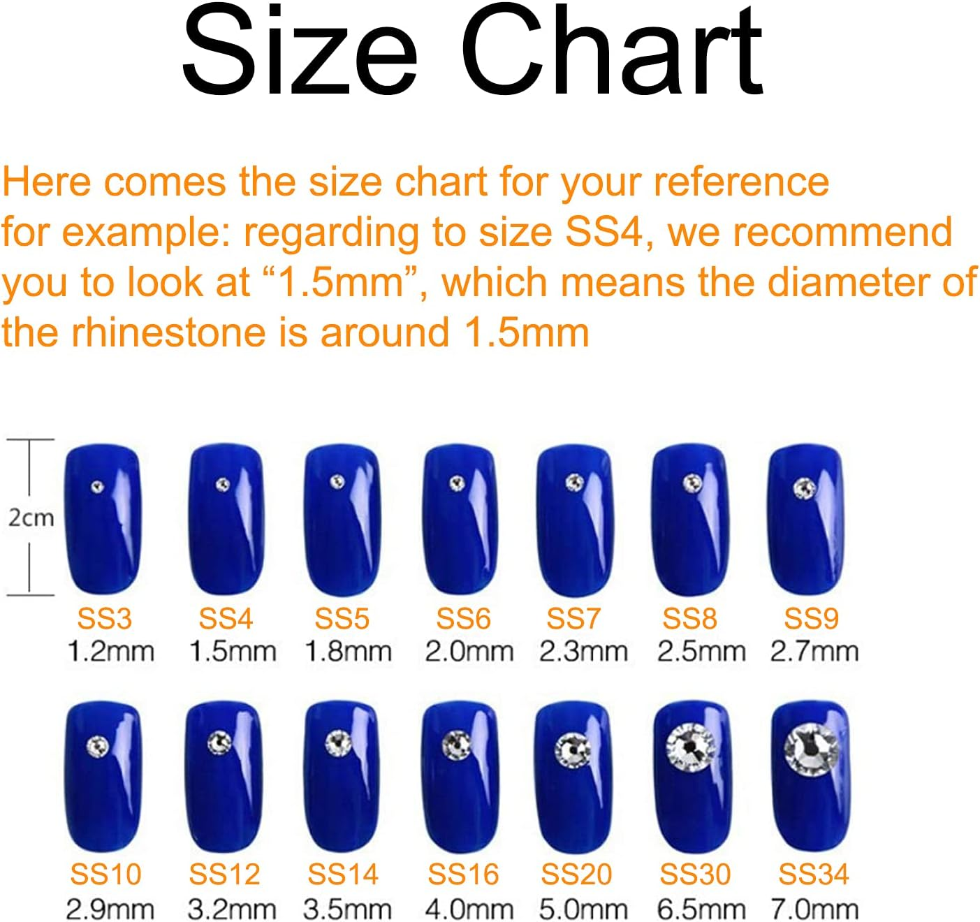 Towenm 2000 Pieces Glue Fix Flatback Rhinestones, SS10 2.8Mm Glass Flat Back Crystals Rhinestone for Craft Clothes Nail Face Art, Non Hotfix round Flatback Crystals Loose Gemstones (Transparent AB) image number 2