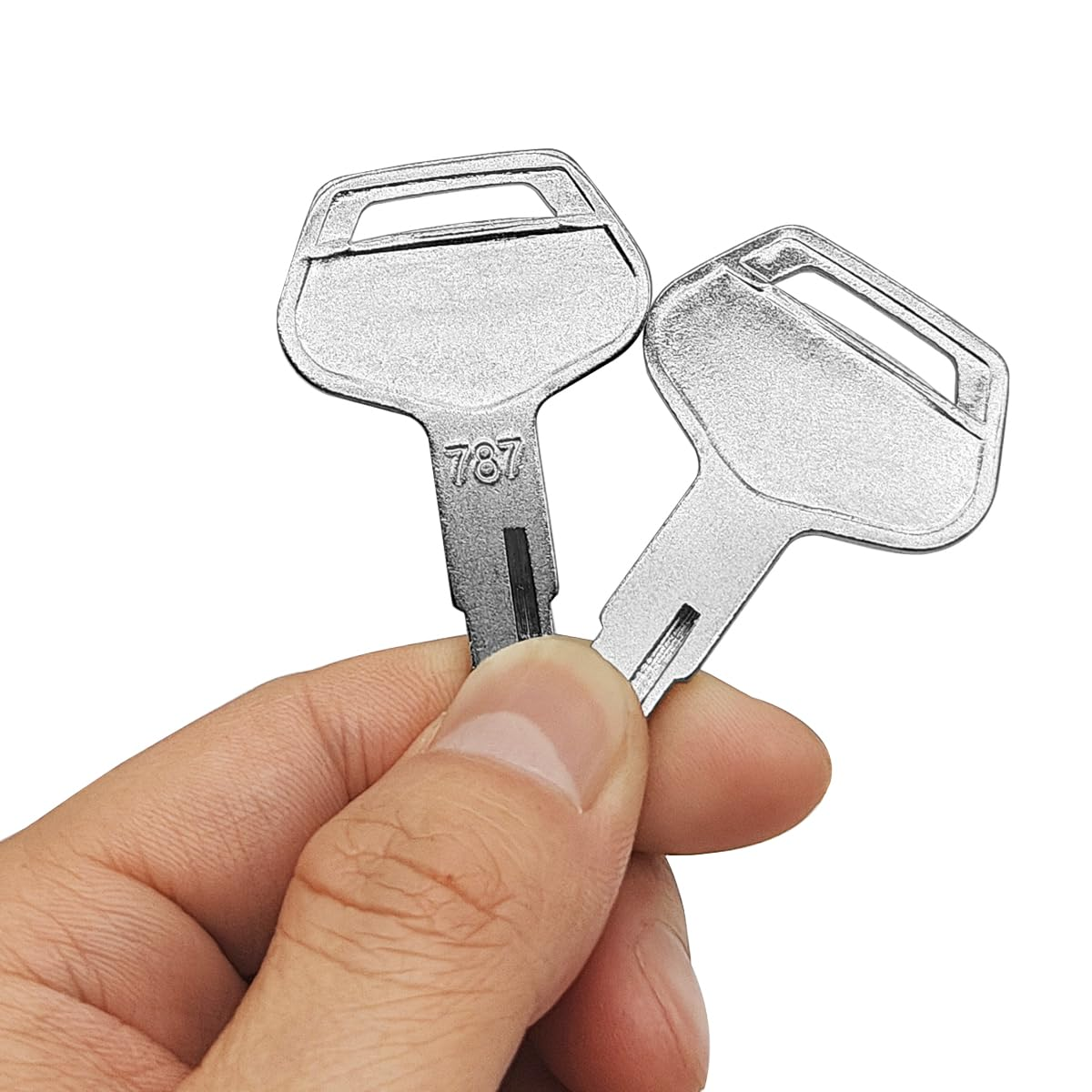 Heavy Equipment Ignition Key, 10 Pack 787 Ignition Keys Compatible with Komatsu, Replacement of OEM Part TR261434 Suitable for Excavators, Loaders, Dozers and Backhoes image number 4