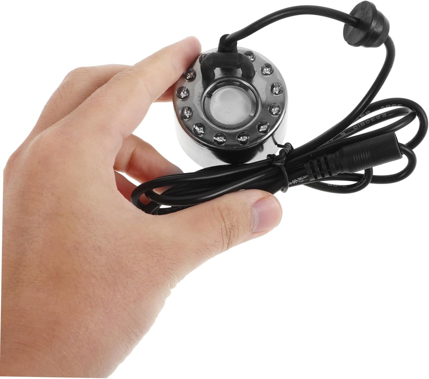 Yardwe Halloween Mister 12 Led Mister Water Fountain Fish Decoration Pond Humidifier Air Humidifier image number 1