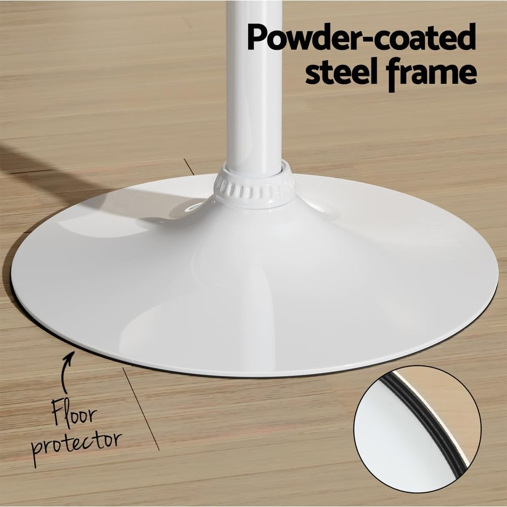 Artiss Bar Table Swivel Base Gas Lift Counter Dining Table 60CM Square Pine image number 1