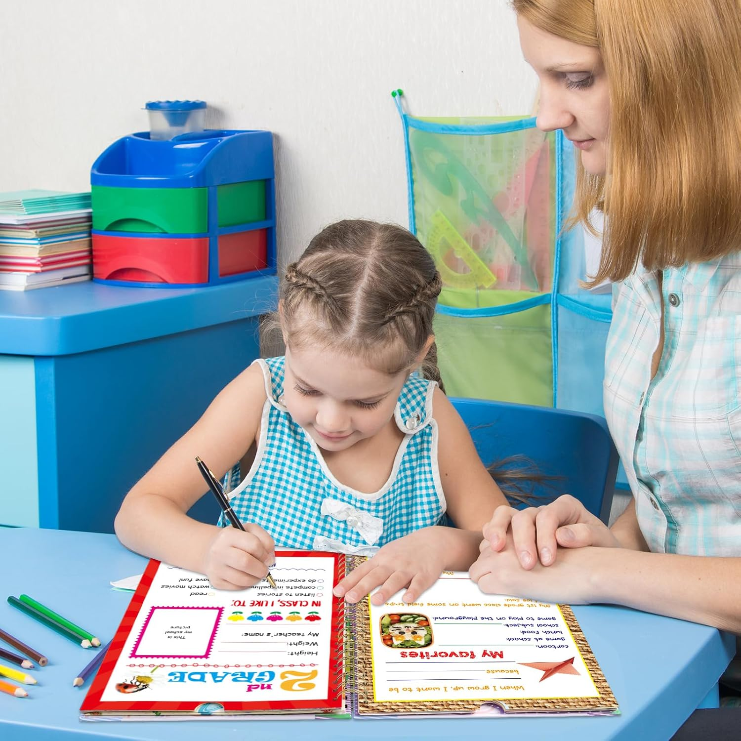 School Memory Book Hardcover Album Scrapbook Keepsake from Preschool through 12Th Grade with 14 Pockets School Photo Pictures Storage Graduation Gifts image number 5