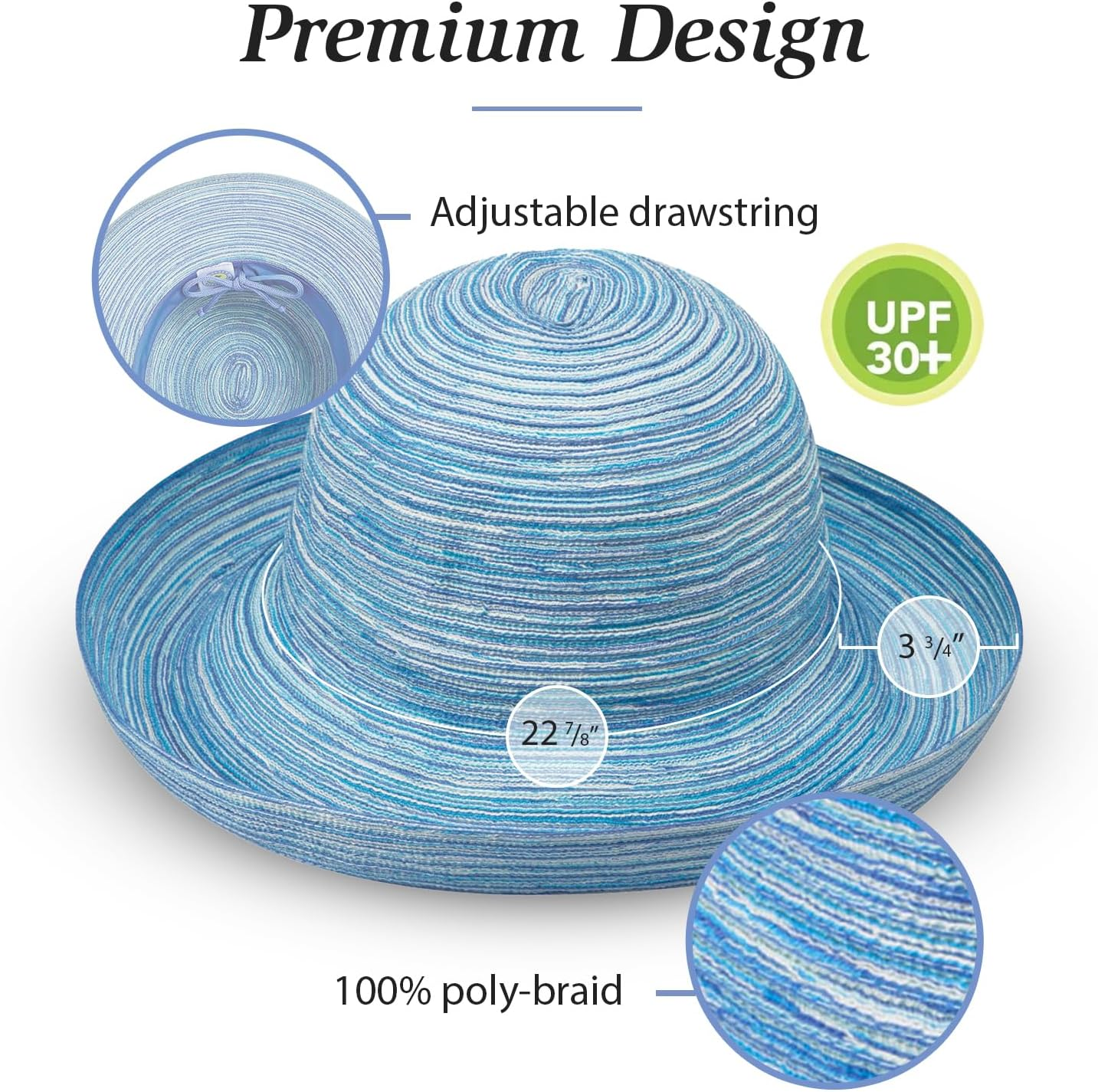 Wallaroo Hat Company Women'S Sydney Sun Hat - Lightweight, Packable, Modern Style, Designed in Australia image number 1