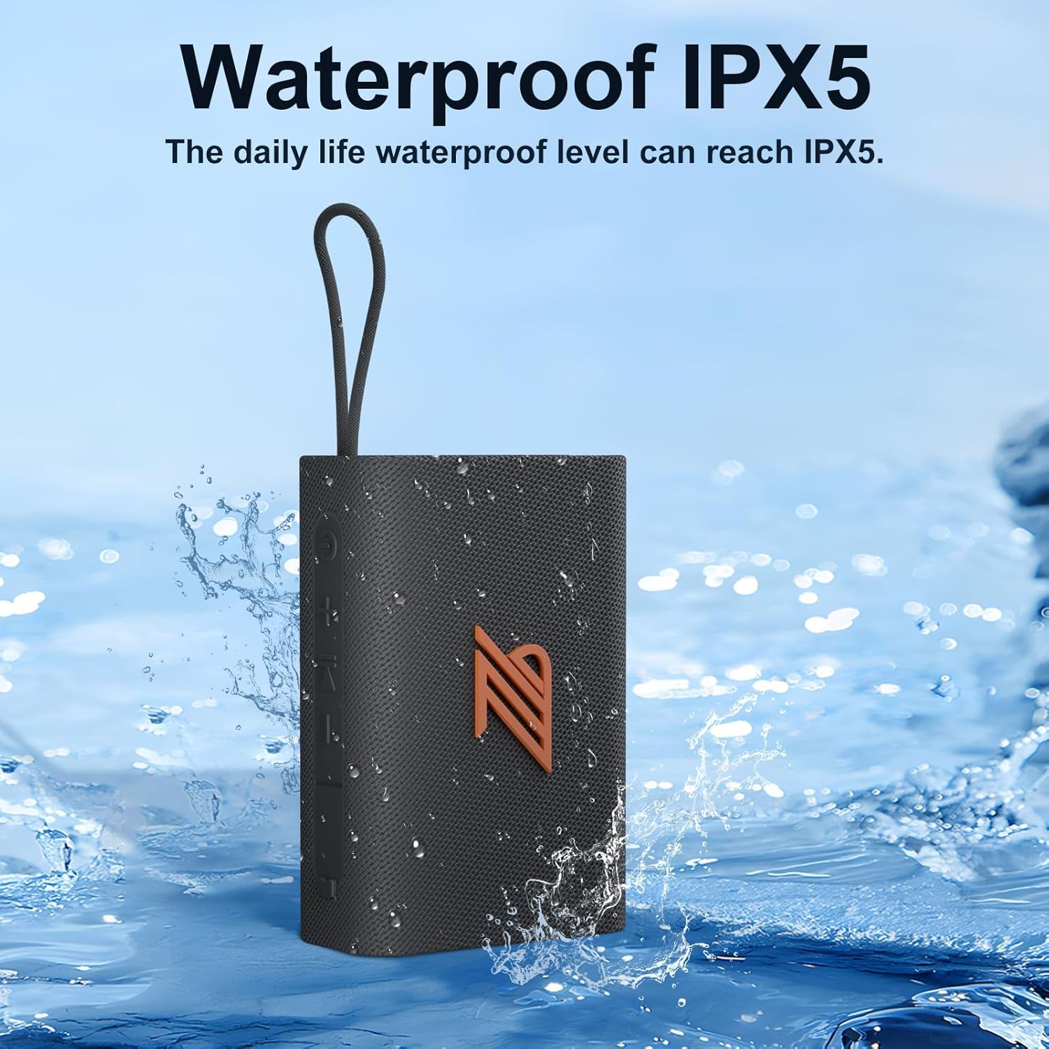 Bluetooth Speaker TWS Small Speakers Clear Loud Stereo Sound Portable Media Players Wireless Speaker with Lights IPX5 Waterproof Speakers Long Playtime for Home Party Outdoor Beach Electronic Gadgets image number 2