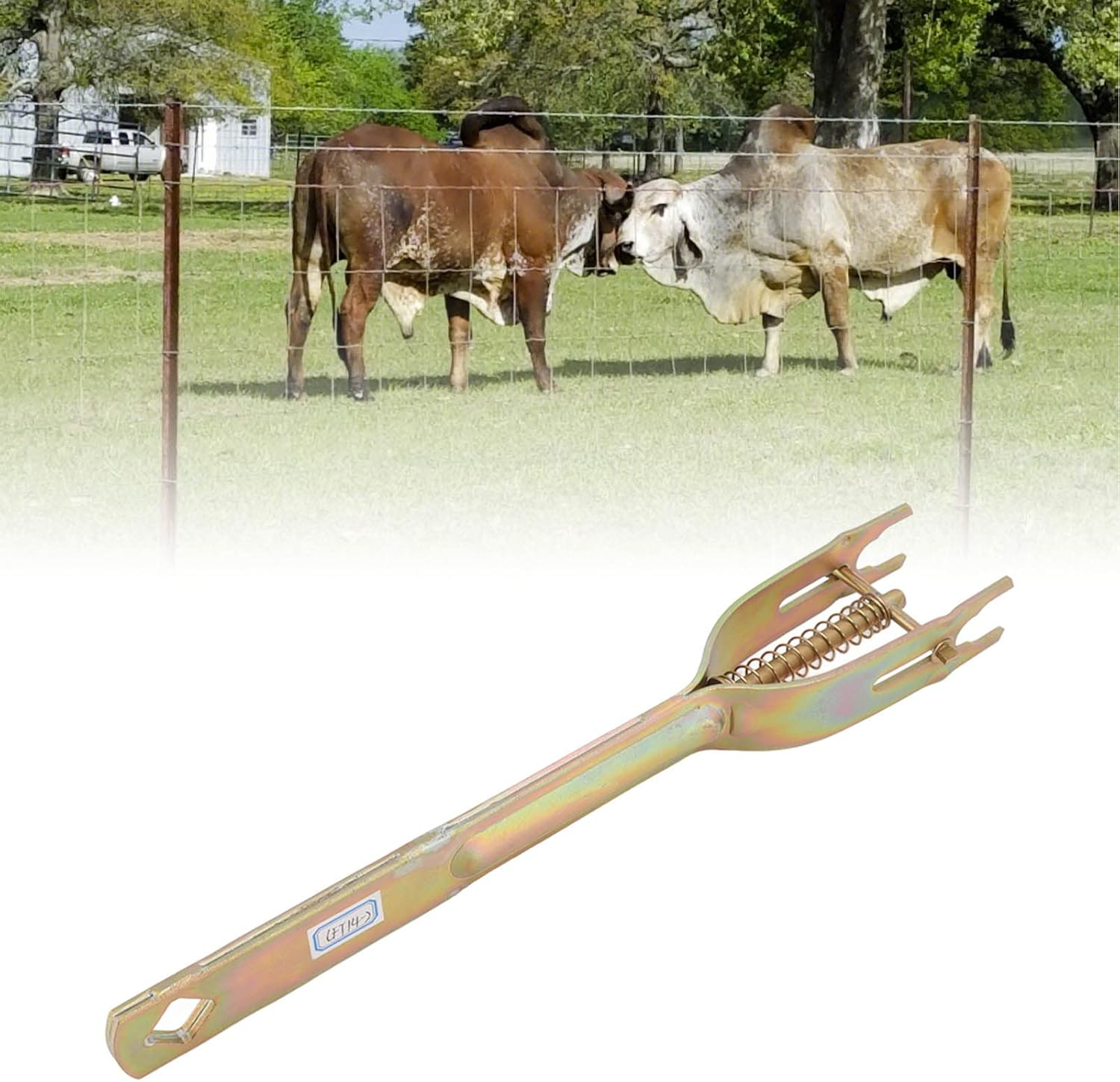 Husbandry Pasture Fence, Steel Electric Fence Strainer Handle Universal in Line Strainer Handle Fence Tightener Tool for Electric Fence for Electric Fence (MLD-LFT14-1) image number 6