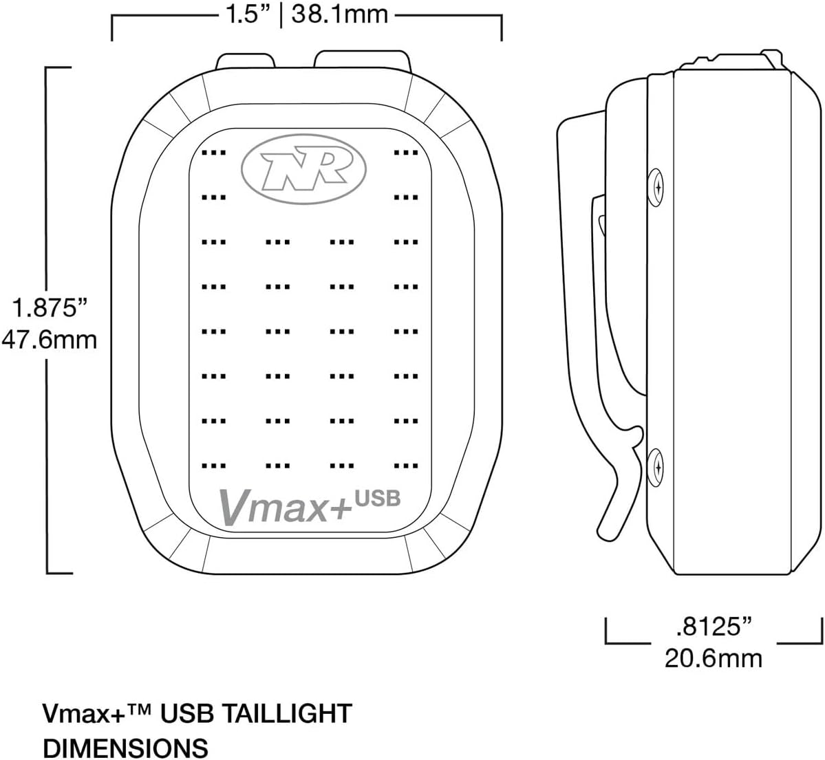 Niterider VMAX 150+ LED Rechargeable Rear Light image number 4