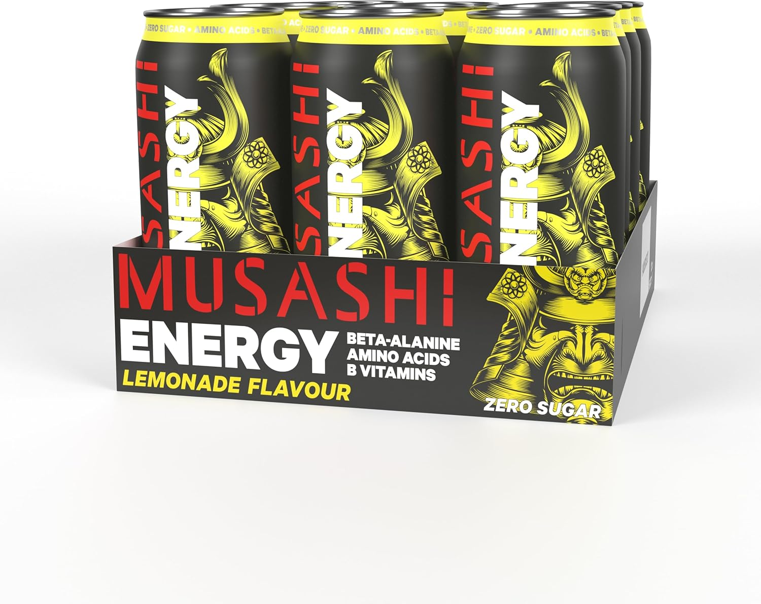 Musashi Lemonade Flavour Energy Drink 12 X 500Ml