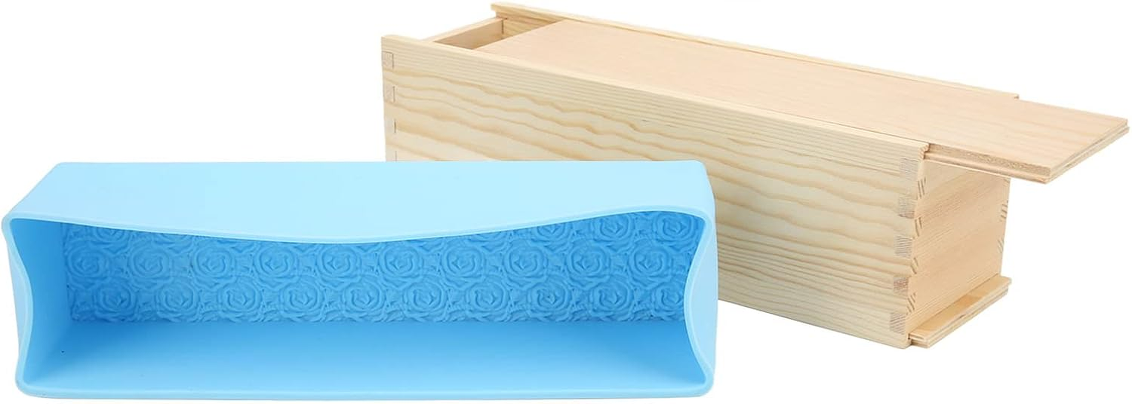 Rose Handmade Soap Silicone Mould Set Toast Sky Blue Homemade Soap Making Kit for DIY Soap image number 4