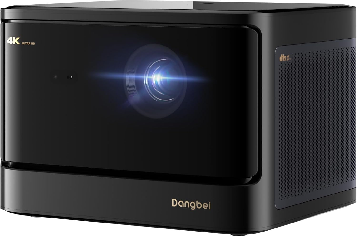 Dangbei DBOX02 Projector 4K Laser, 2450 ISO Lumens, Google TV Netflix Officially Licensed, Ultra HD Home Theater Cinema Projector with Wifi Bluetooth, HDR10+, up to 200-Inch, 2X12W DTS:X Dolby Audio