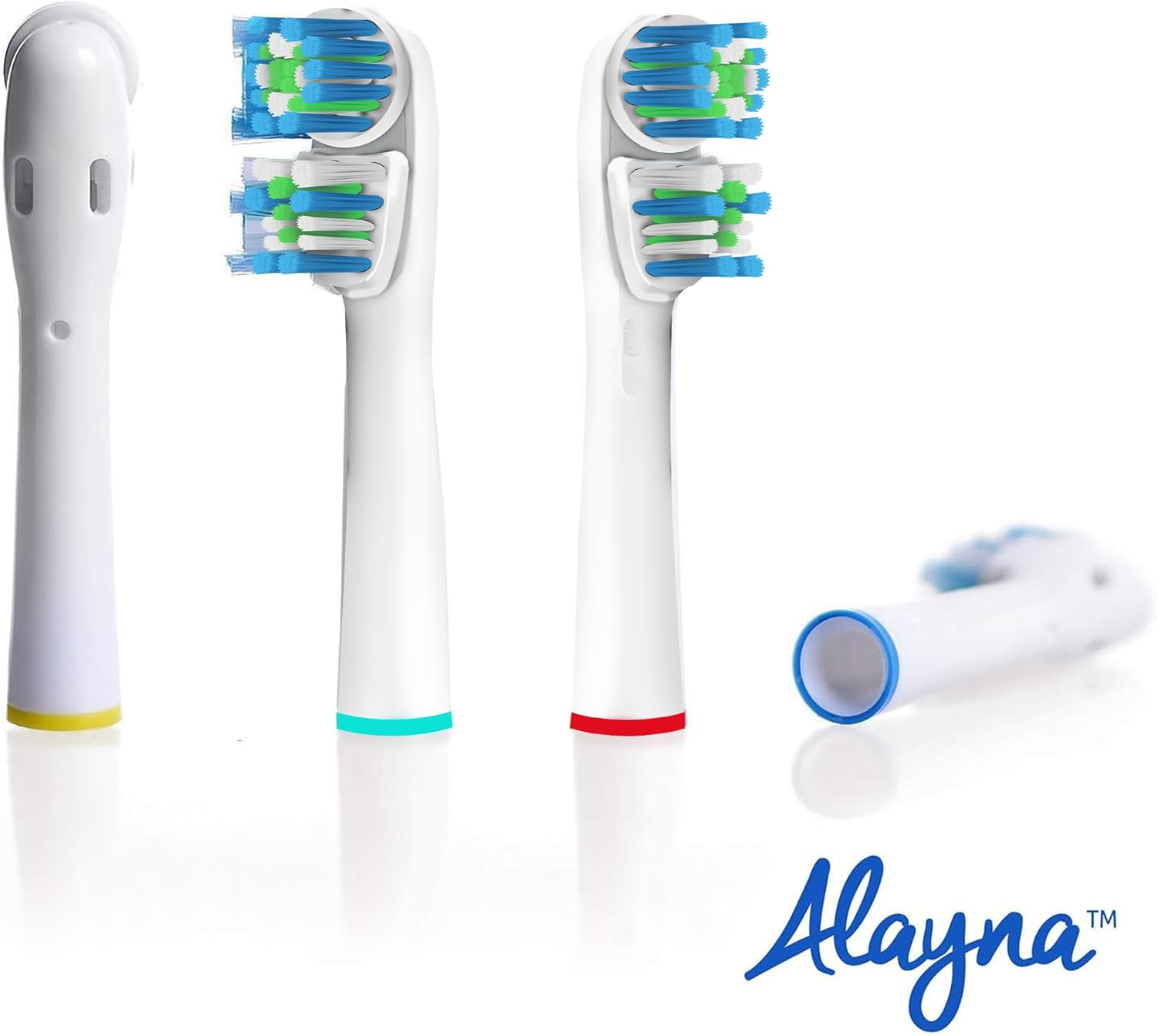 Replacement Brush Heads Compatible with Oralb Braun- Best Double Clean, Pack of 12 Electric Toothbrush Replacement Heads- for Oral B Pro, 1000, 8000, 9000, Sonic, Adults, Kids, Vitality, Dual Plus! image number 4