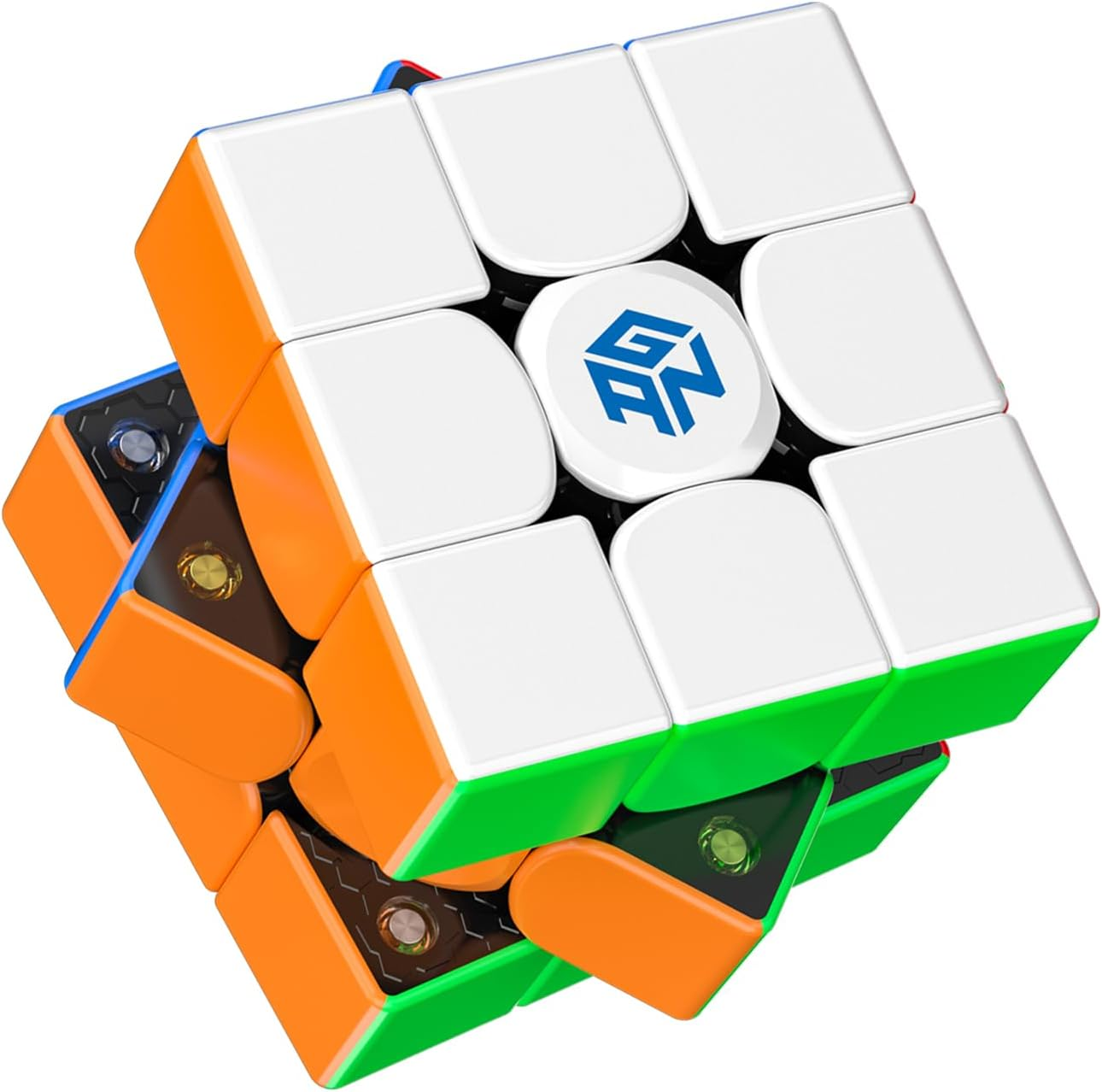 GAN 356 M, 3X3 Magnetic Speed Cube Stickerless Gans 356M Magic Cube (Lite Ver. 2020, No Extra GES) image number 1