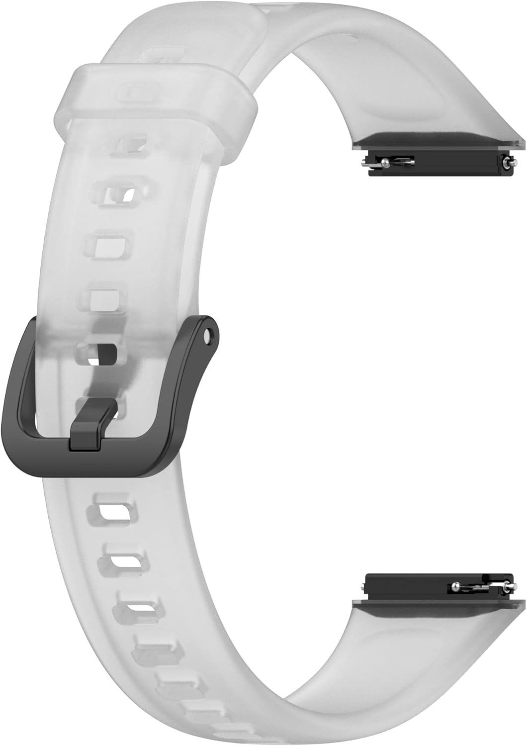 Watch Band Intended for Fitvii Slim Fitness Tracker Replacement Quick Release Wristband Sport Strap Intended for Fitvii HM08 Slim Fitness Tracker Bands Intended for Men Women (Black/Clear/Yellow)