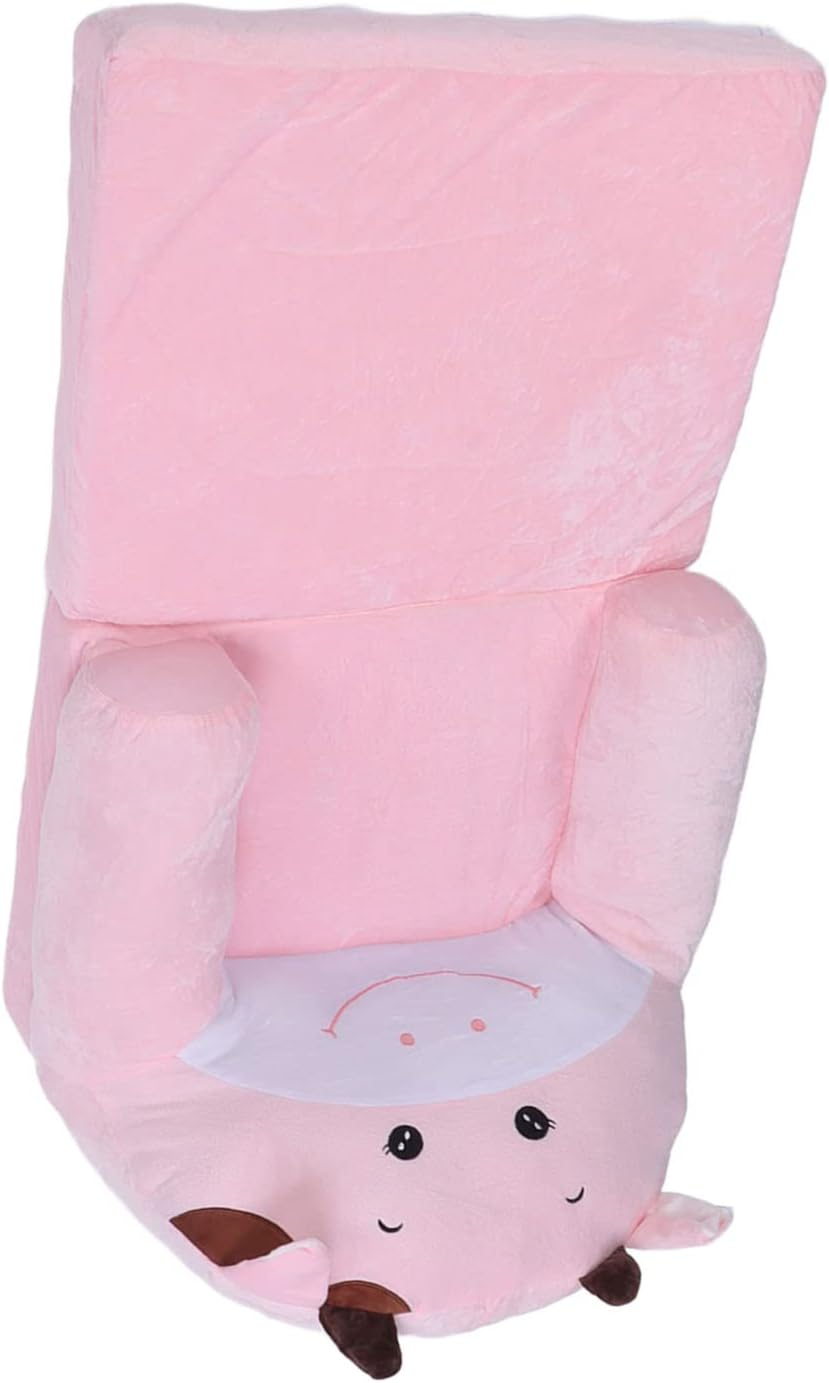 Plush Soft Toddler Chairs, Kids Couch Fold Out, Toddler Sofa Foldable Chair Lounger, Children Sofa Flip Open Sofa Bed for Living Room, Mini Couch Baby Sofa Bed Chair for Toddlers image number 4