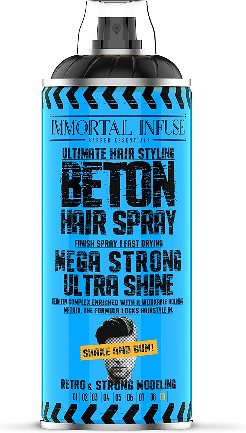 IMMORTAL BETON HAIR SPRAY - MEGA STRONG - ULTRA SHINE 400ML