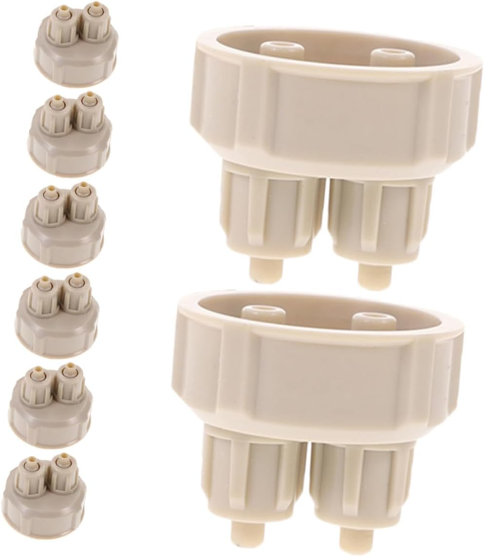 Sosoport 8 Pcs DIY Generator Bottle Caps Replacement Quick Tightening High Pressure Resistant Aquarium Bottle Lids for Plants and Fish Tank Supplies image number 2
