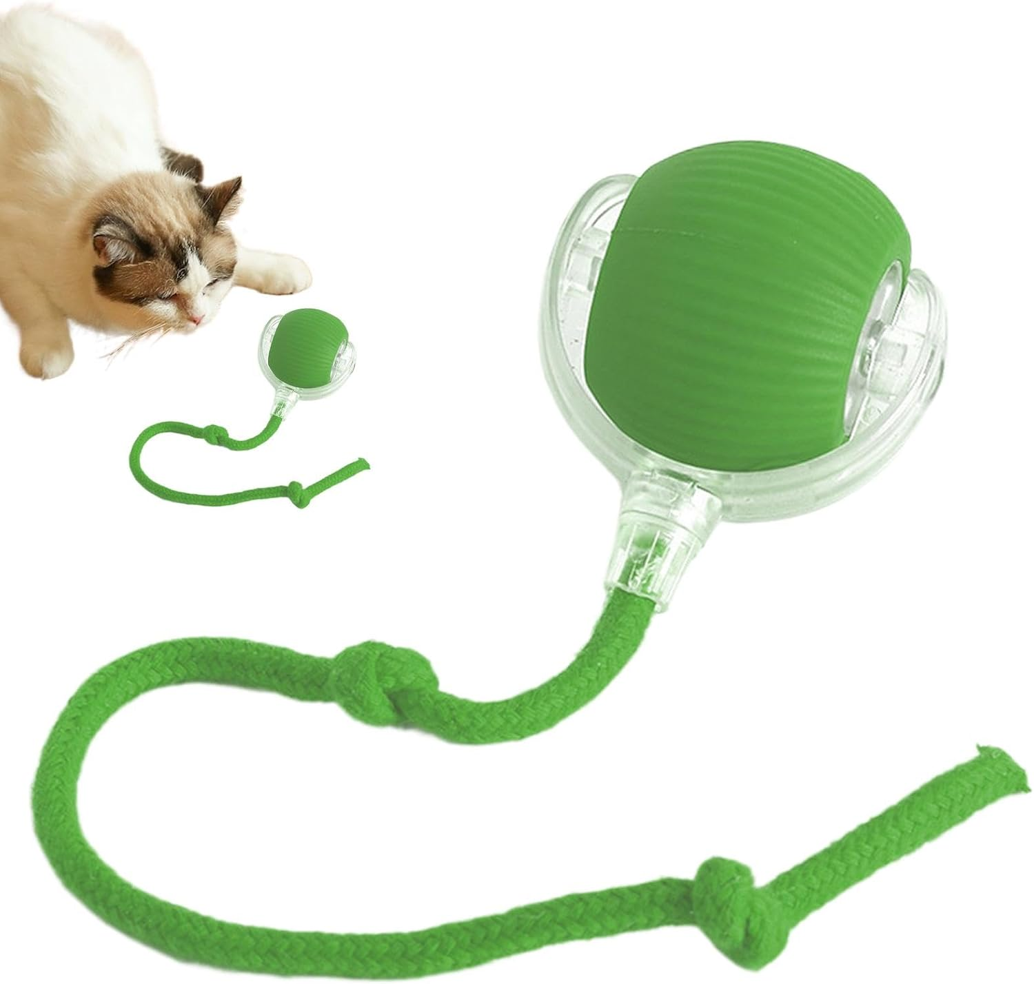 Interactive Cat Ball | Automatic Pet Rolling Ball | Interactive Dog Toy Rolling Ball Intelligent and Agile Mobile Ball for Dog Rolling Ball for Pet - Red image number 6