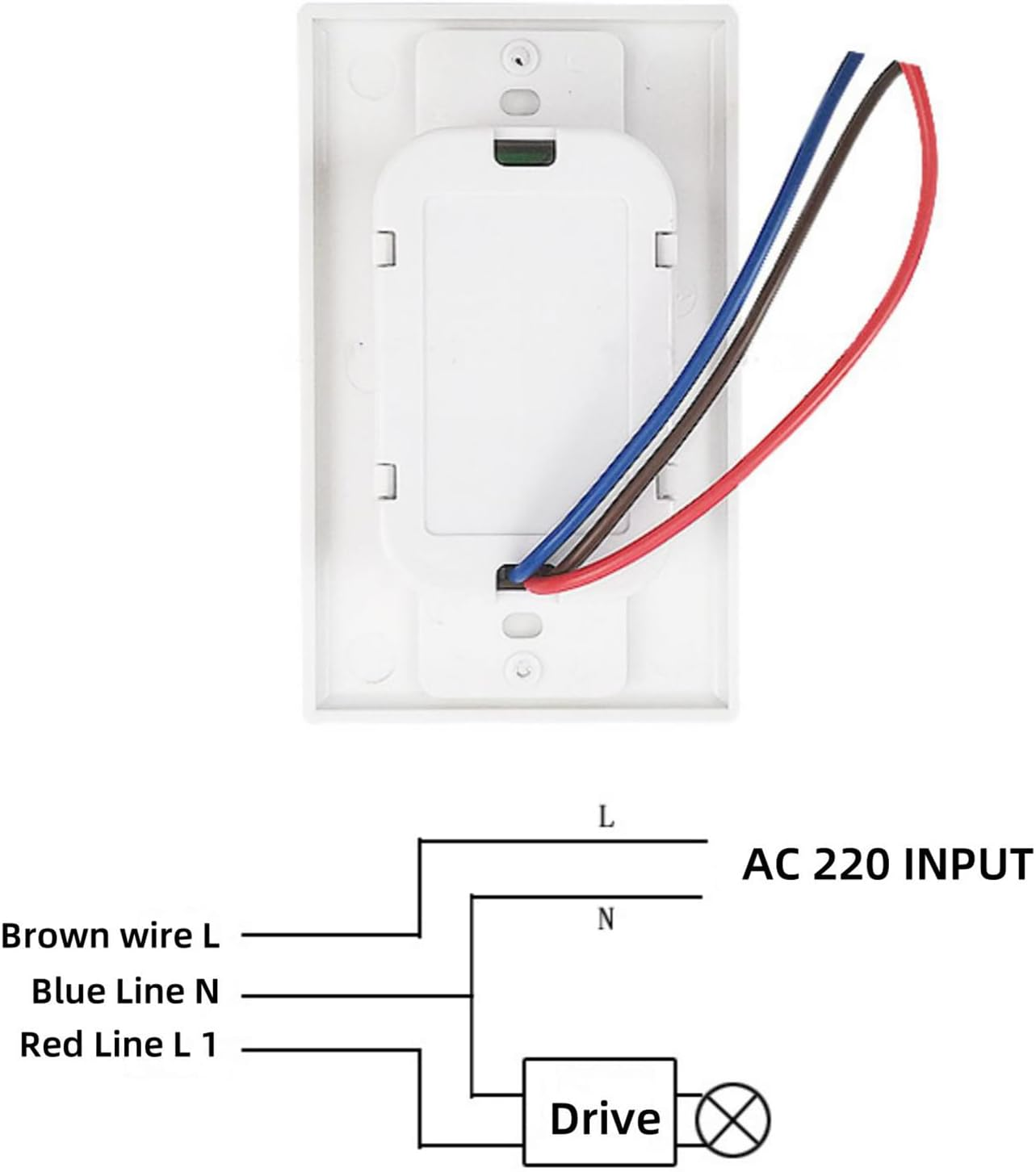 Wall PIR Motion Sensor Light Switch, Auto On/Off Occupancy Motion Sensor Light Switch image number 1