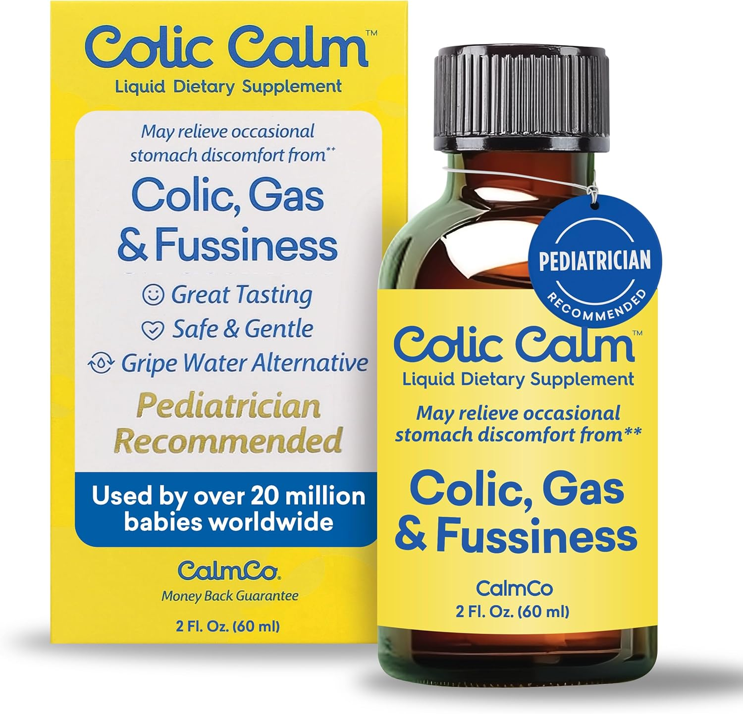 Colic Calm Liquid Dietary Supplement Gripe Water for Gas, Colic and Reflux, 59 Ml image number 1