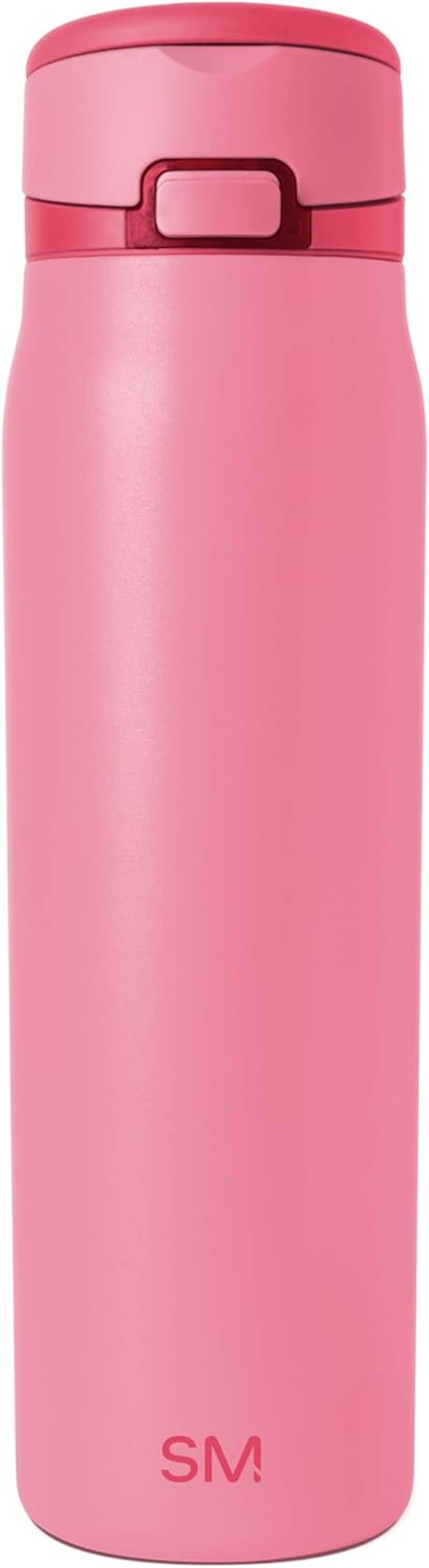 Simple Modern Mesa Loop Water Bottle with Straw | 30Oz Cup Holder Friendly Insulated Stainless Steel Bottles for Travel, Sports and School | Velvet Pink image number 2