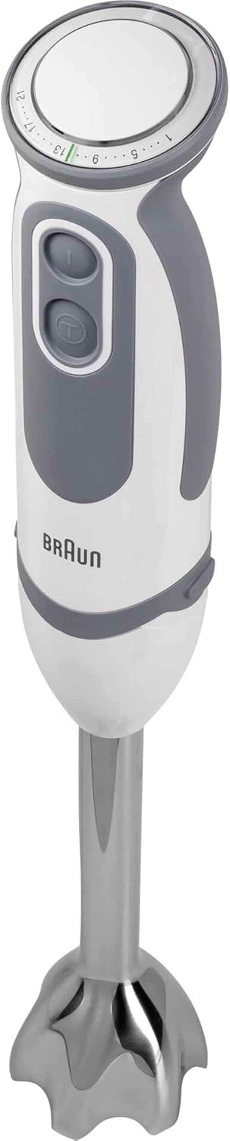 Braun House Hold Mq5200 Hand Blender, Plastic, White/Grey image number 2