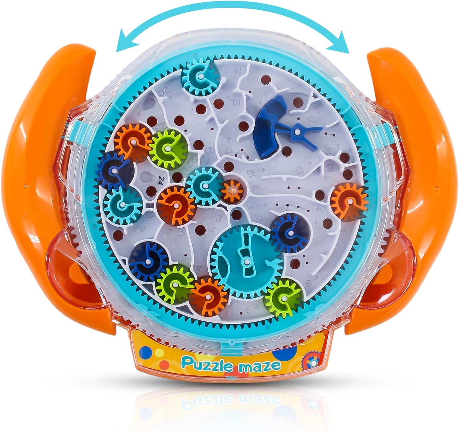 Mind Puzzles for Kids 3-8, 3D Maze Puzzle for Kids, Brain Teasers Gravity Ball Game Maze Ball Puzzle Toy Gifts for Kids Teens Adults, Hard Challenge. Labyrinth Game Marble Maze with Two Steel Marbles