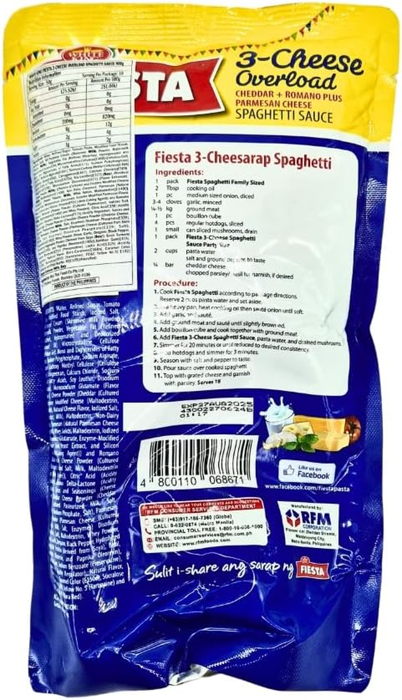 White King Fiesta 3 Cheese Spaghetti Sauce 900G