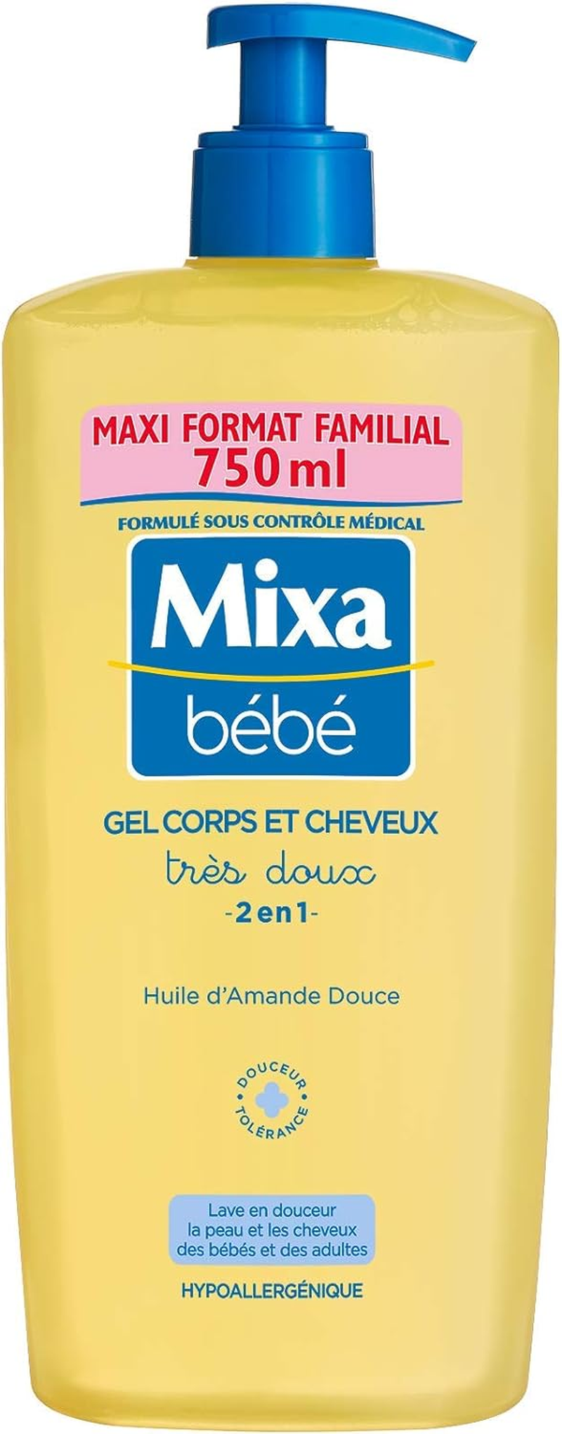 Mixa B&eacute;b&eacute; Gel Corps Et Cheveux 750 Ml image number 1