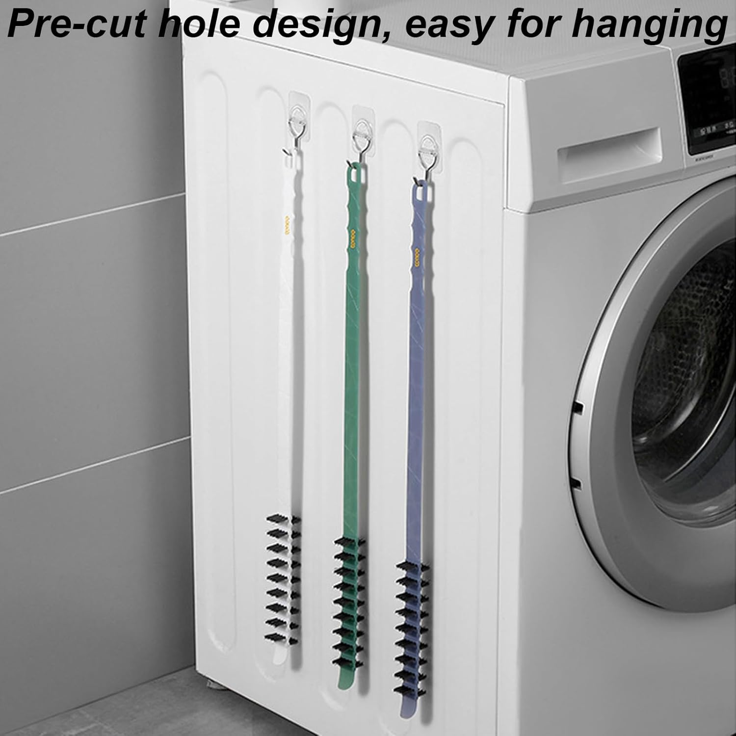 Washing Machine Cleaning Brush 3Pcs, Drum Cleaning Brush, Washing Machine Cleaner Front Load Washer Cleaner Brush Cleaning Tools image number 1