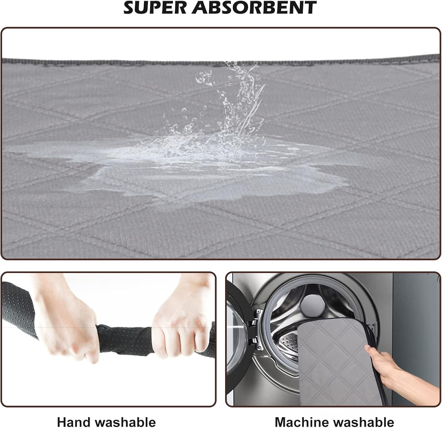 PIPI Pads for Guinea Pigs, Cage Inserts, Pads for Pets, Carpet for Guinea Pig Cage, Washable Small Animal Pee Pads, Super Absorbent PIPI Pad for Small Animals, Non-Slip image number 1