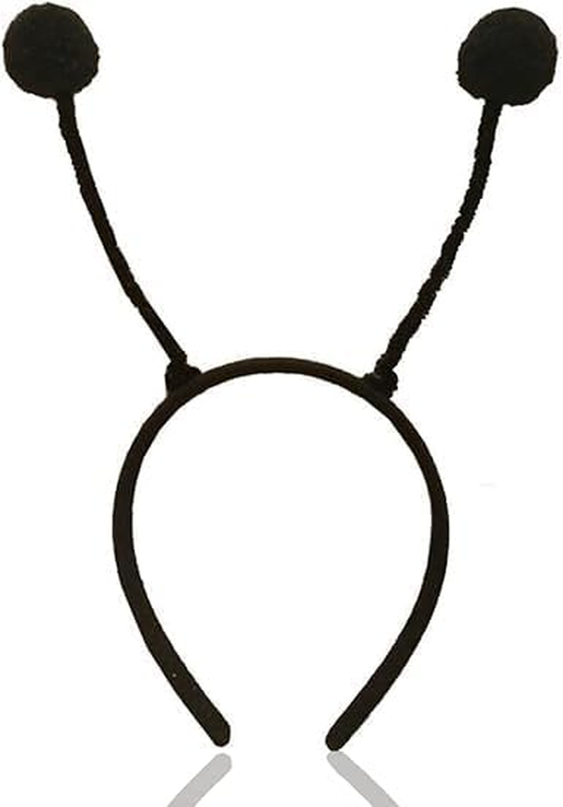 1PCS Bee Antenna-Headband Ladybug Insect Headbands as Halloween Dress up Costume Accessory for Pretend Play Party Favors with Pompom Balls, Black image number 1