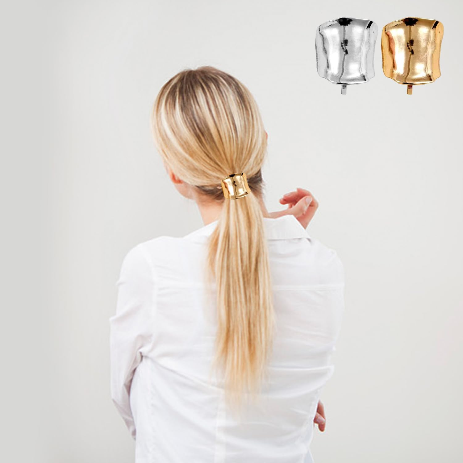 4 Pieces Metal Hair Accessories, Simple and Fashionable Hair Accessories, Geometric Design Hair Accessories, Women'S Hair Accessories, Accessories for Hairstyle Decoration. image number 3