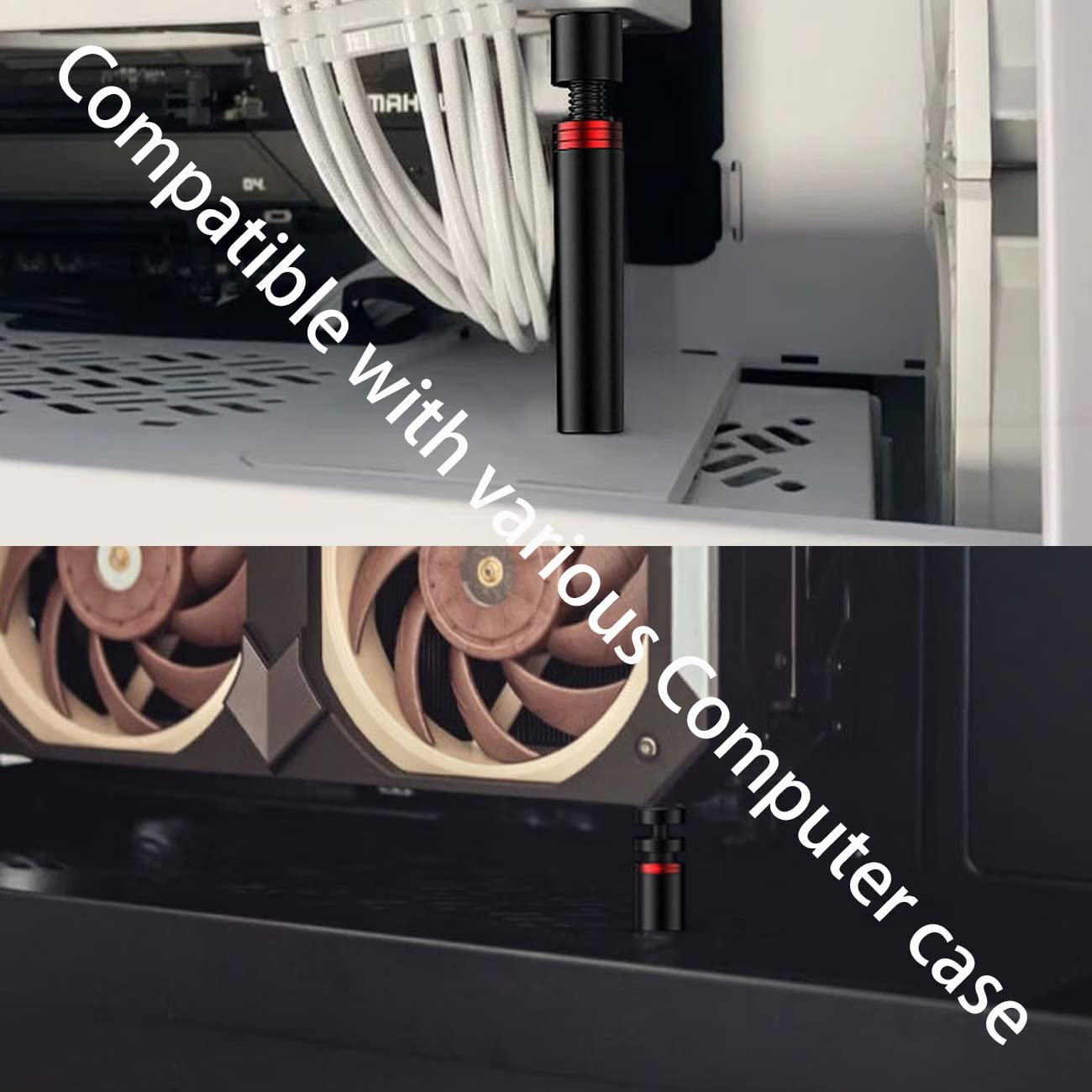 Graphics Card GPU Support Bracket, Adjustable Height GPU Sag Bracket with Magnet and Non-Slip Sheet, GPU Brace for Prevent Universal VGA Graphics Card Sag (Holder Mini) image number 2