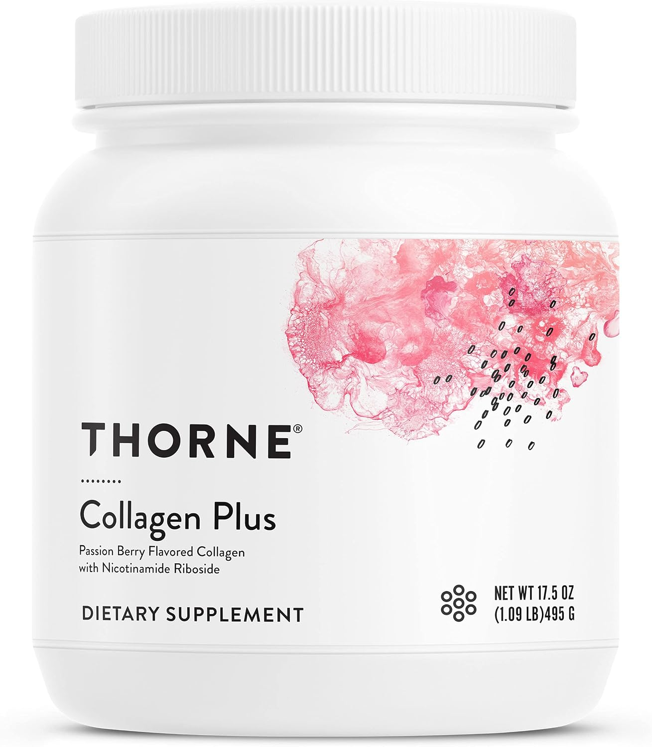 Thorne - Collagen Plus, Collagen Peptides Powder with Nicotinamide Riboside for Healthy Skin, Hair and Nails &ndash; 30 Servings &ndash; 17.5 Oz image number 4