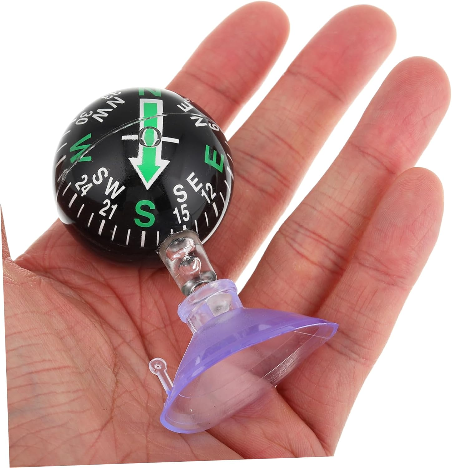 Kichvoe Car Dashboard Compass with Suction Cup Accurate Navigation Tool for Vehicles and Boats High Precision Dash Mount Navigation Compass for Outdoor Adventures image number 4