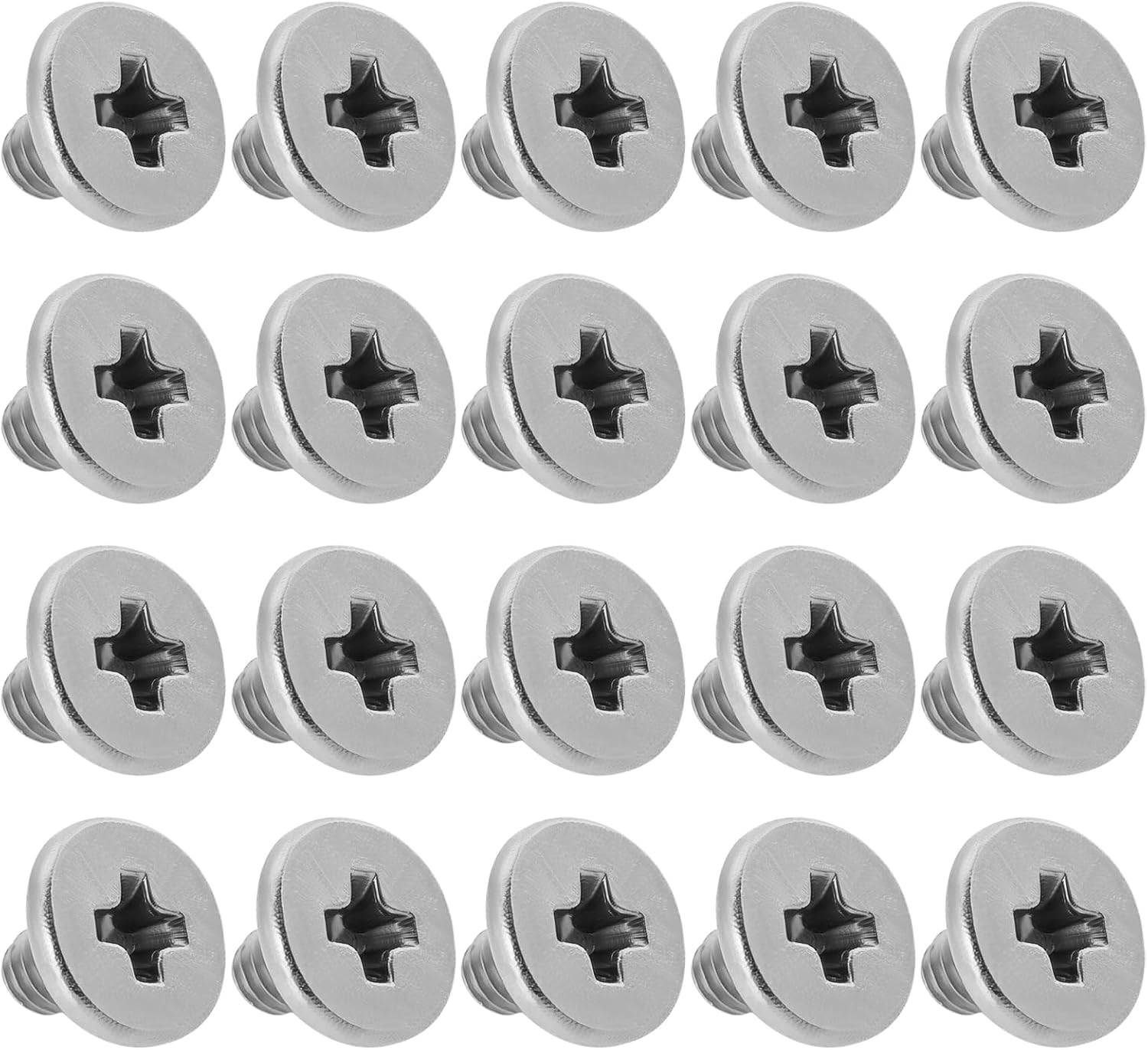 Be in Your Mind 20Pcs M.2 SSD Wireless Network Card Solid State Drive Computer Case Stainless Steel Cross Screw M2X2.5Mm Diameter 4.5Mm Compatible with Dell Silver image number 6