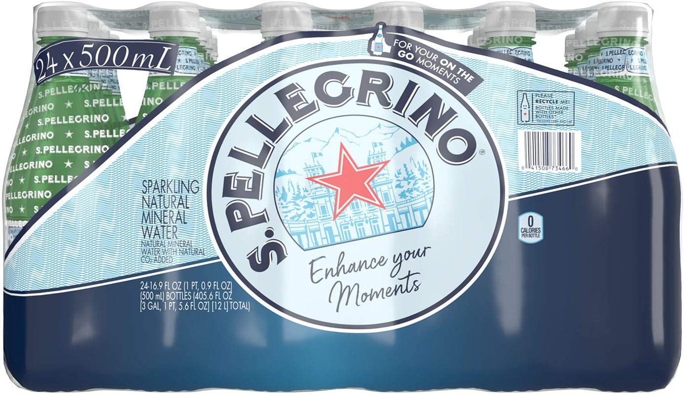 Sanpellegrino Sparkling Mineral Water, 24 X 500Ml