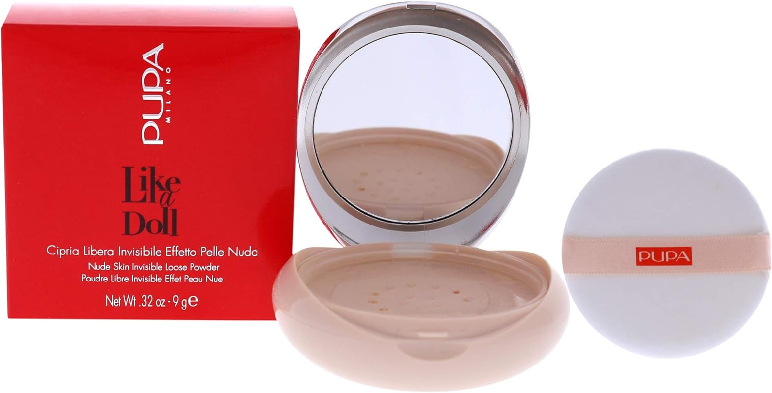 Pupa Milano like a Doll Invisible Loose Powder, Natural Beige, 0.09 G