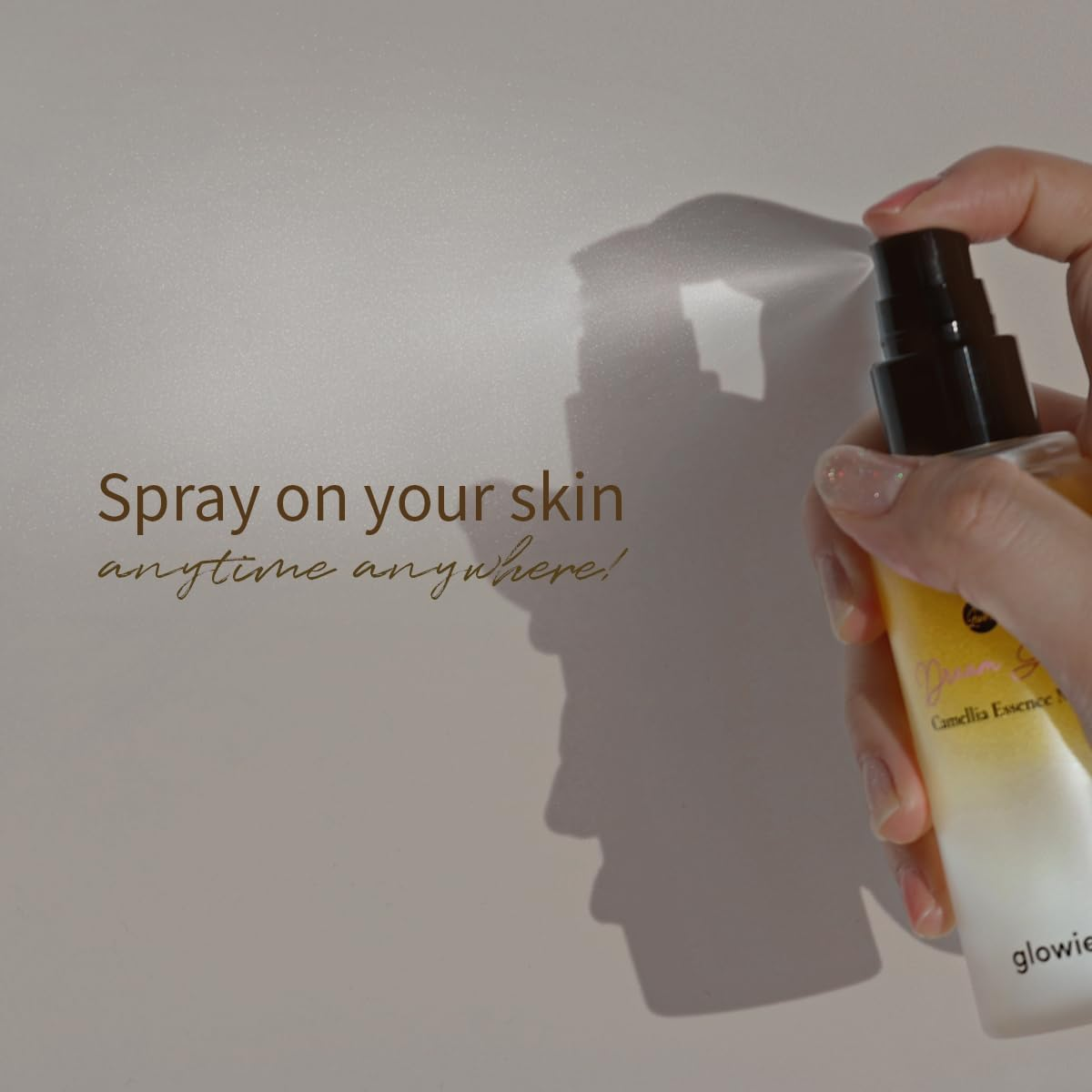 Glowiest Dream Glow Camellia Essence Mist- Glass Skin Hydration & Soothing. Glow-Booster ; All in One Multi Mist+Toner+Serum L 75% Camellia Flower Water (2.70 Fl. Oz (80 Ml)) image number 5