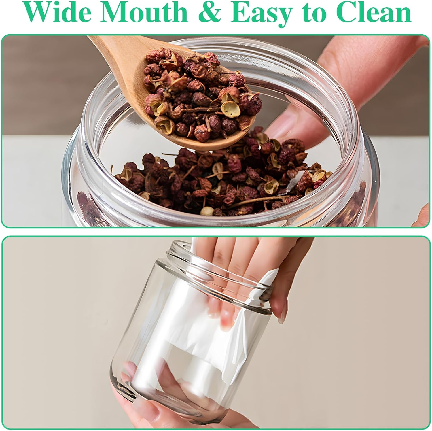 8 Pcs 480Ml/16Oz Overnight Oats Container Glass Jar with Lids, Meal Prep Food Storage Glass Containers, Wide Mouth Overnight Oats Mason Jars for Snacks Yogurt Chia Pudding Cereal Breakfast image number 2