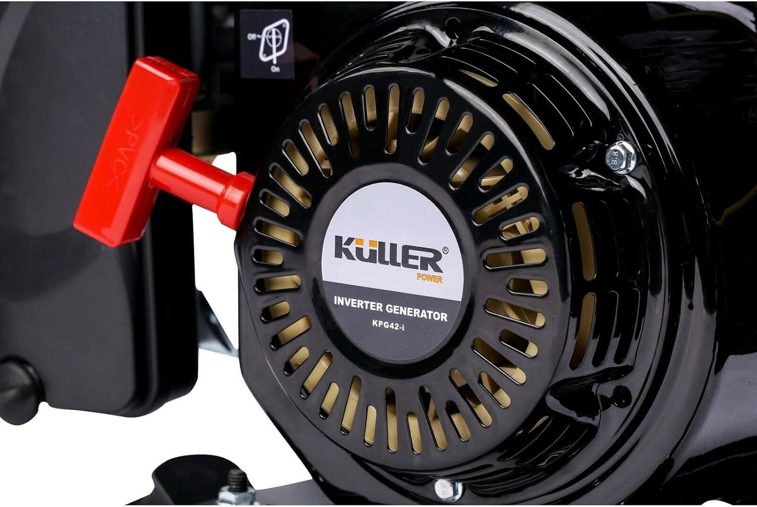 KULLER Inverter Generator 4.2KW Max 3.5KW Rated Pure Sine Wave Single-Phase Petrol DC Output Camping image number 2