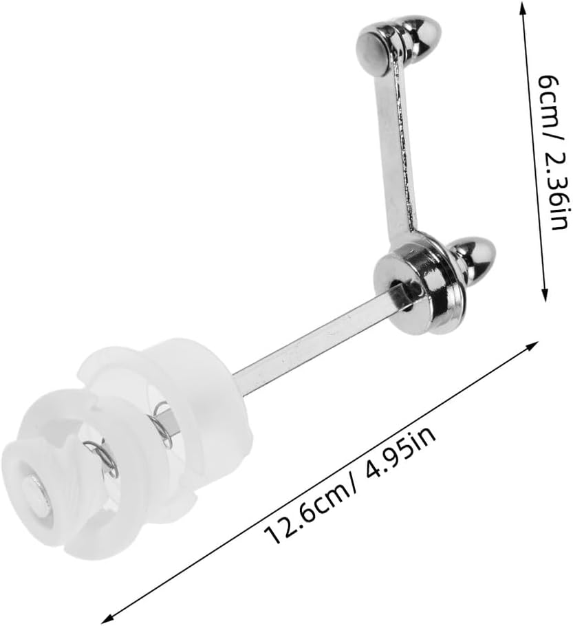 Ciieeo 2Pcs Zinc Alloy Pepper Mill Replacement Parts 105Mm Hand Crank Grinder Mechanism Kit Manual Salt and Pepper Grinder Core for DIY Kitchen Spice Tools image number 3