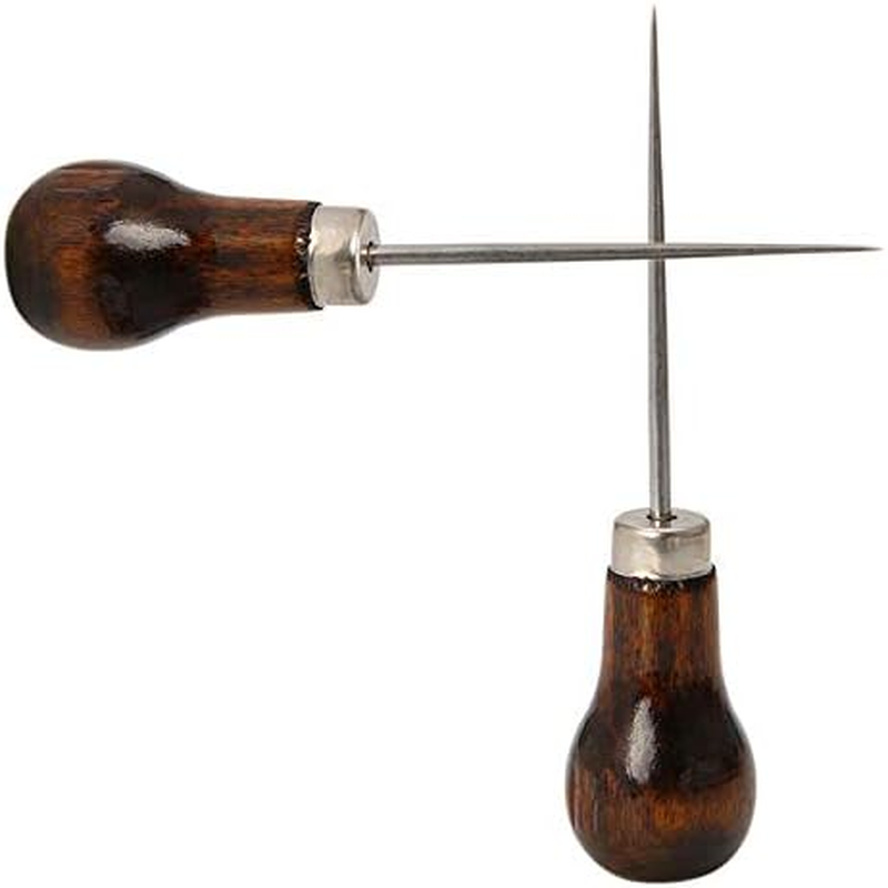 Tooloflife Awl Gourd Shape Awl Tailors Awl Wood Handle Scratch Awl Sewing Awl Tool Ideal for Arts and Craft, Home Repair, Woodwork, Tailoring, or Leatherwork image number 4